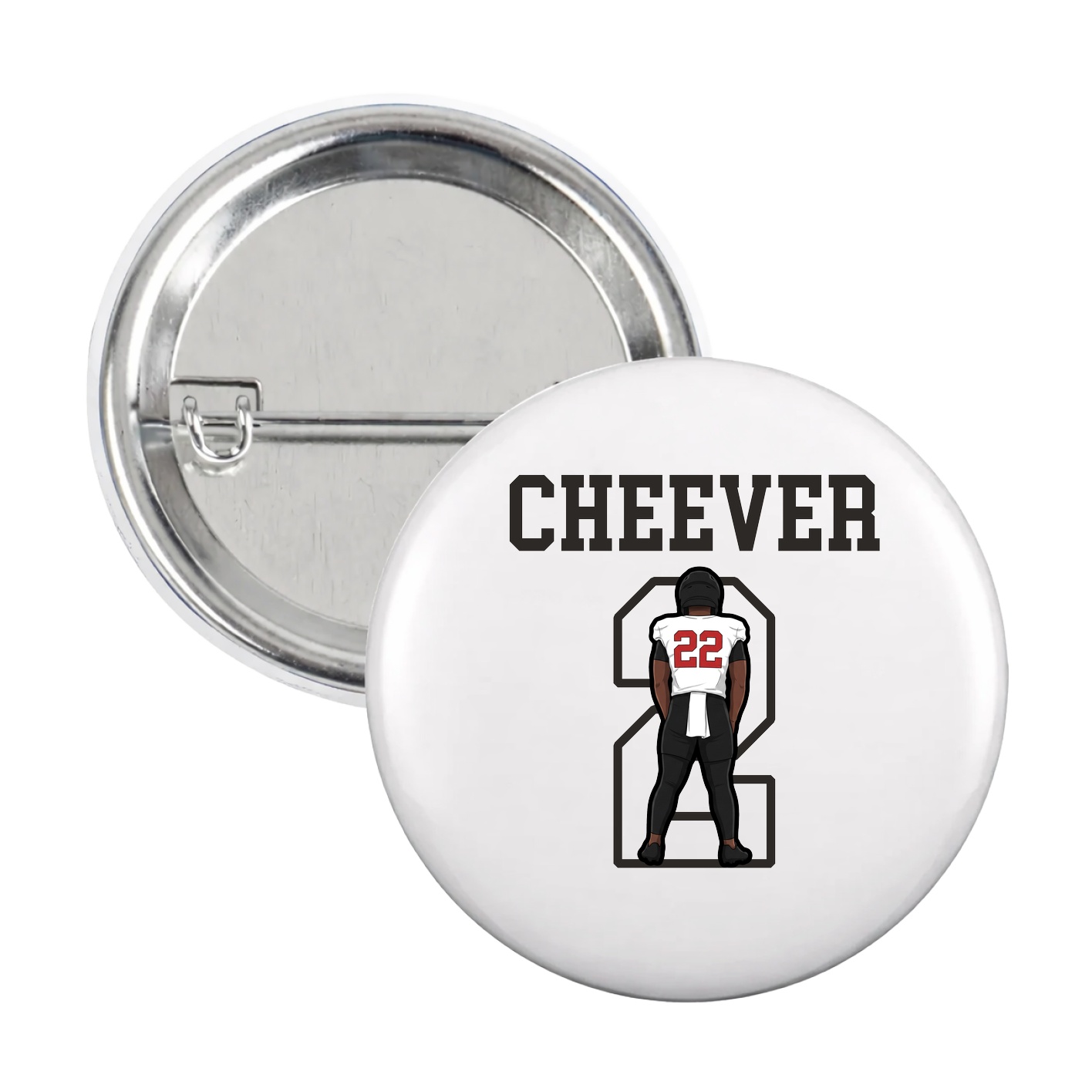 Game Day Button — Shirsey in White