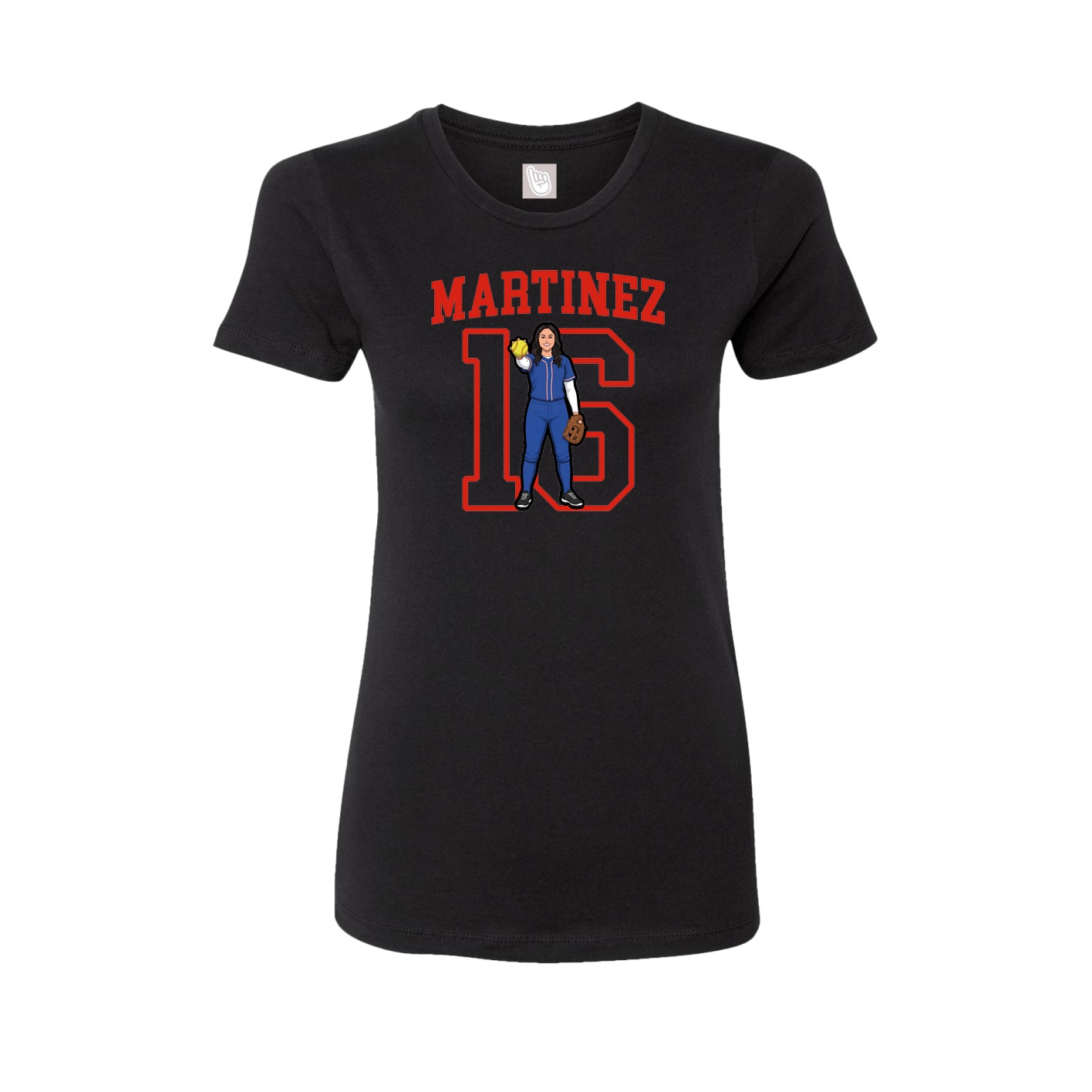 Fitted Women's Tee — Shirsey in Black