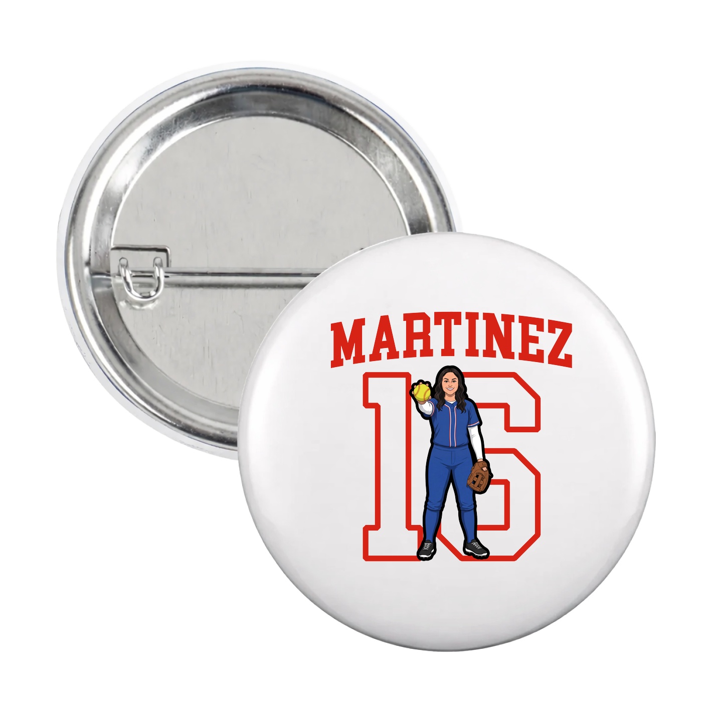 Game Day Button — Shirsey in White