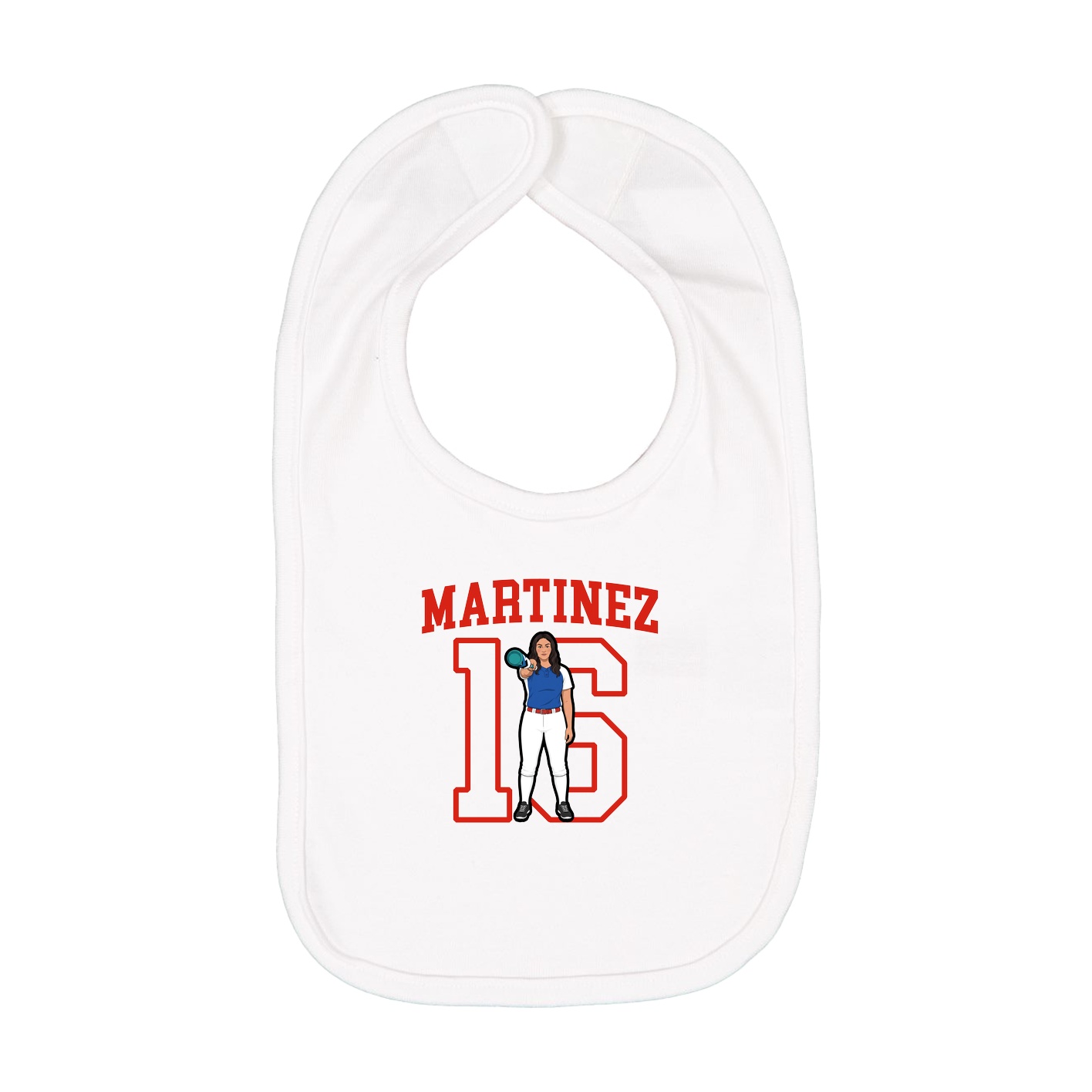 Infant Bib — Shirsey in White