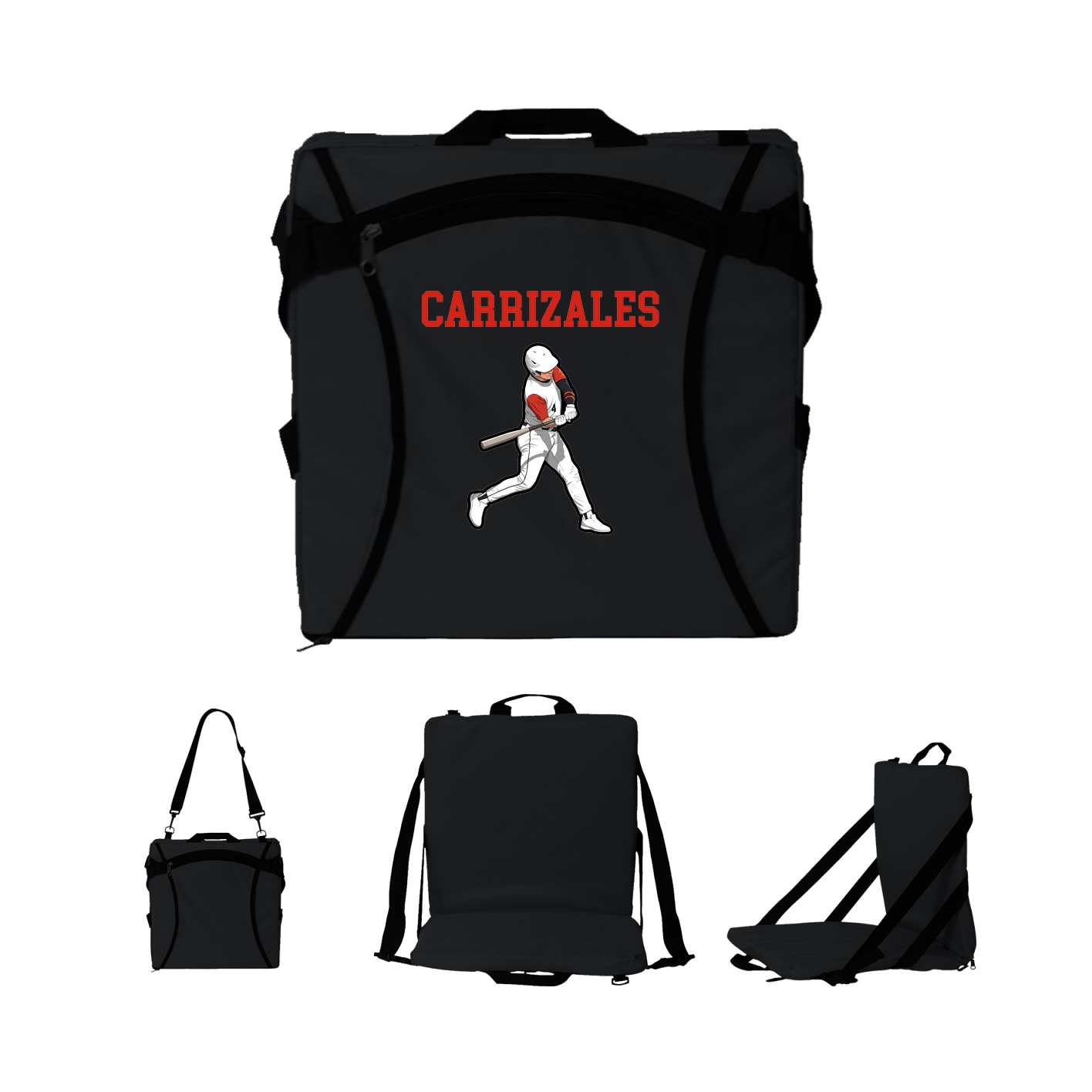 Folding Stadium Seat — Shirsey in Black