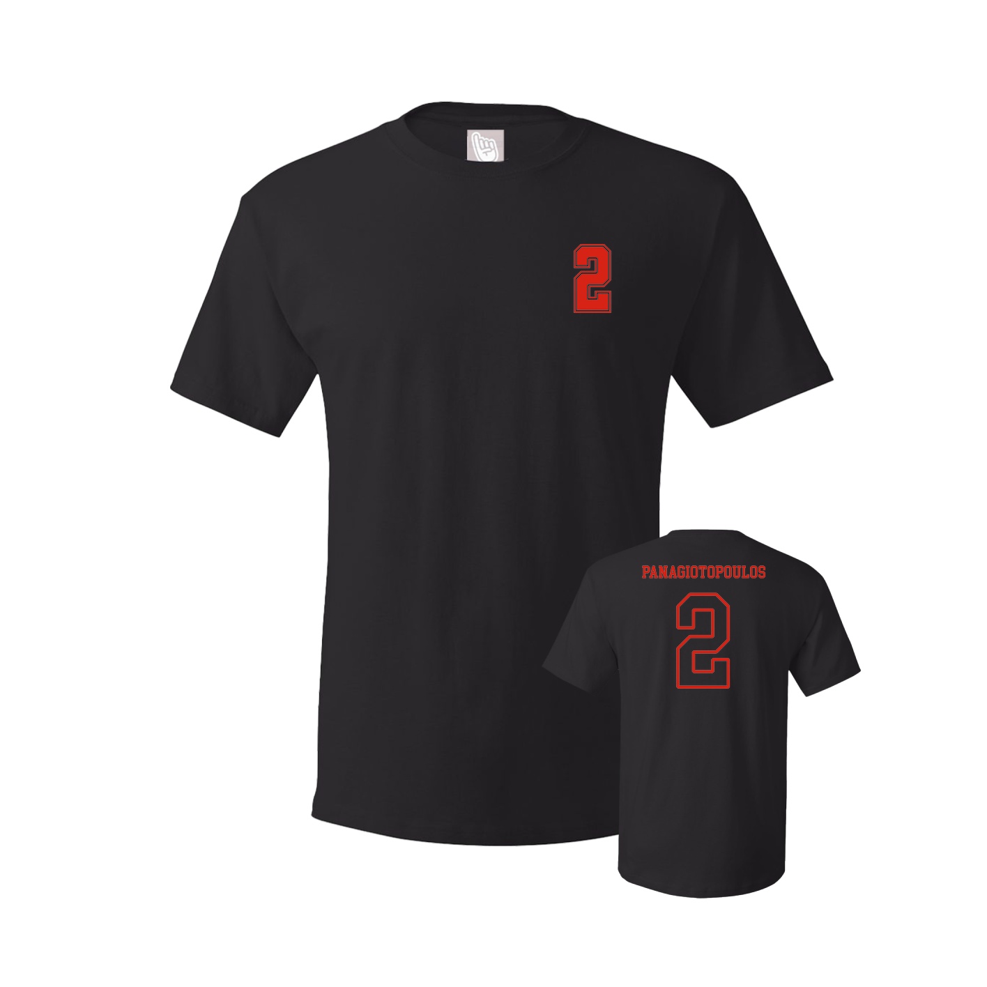 Youth Tee — Chest Back in Black