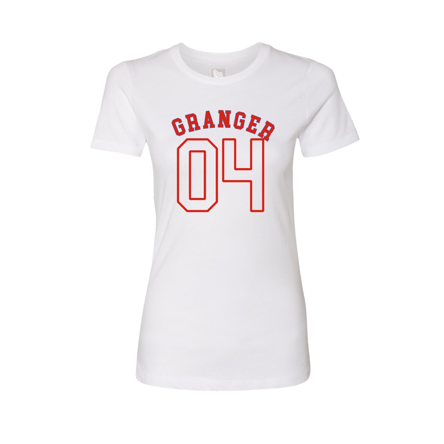 Fitted Women's Tee — Shirsey Arch in White