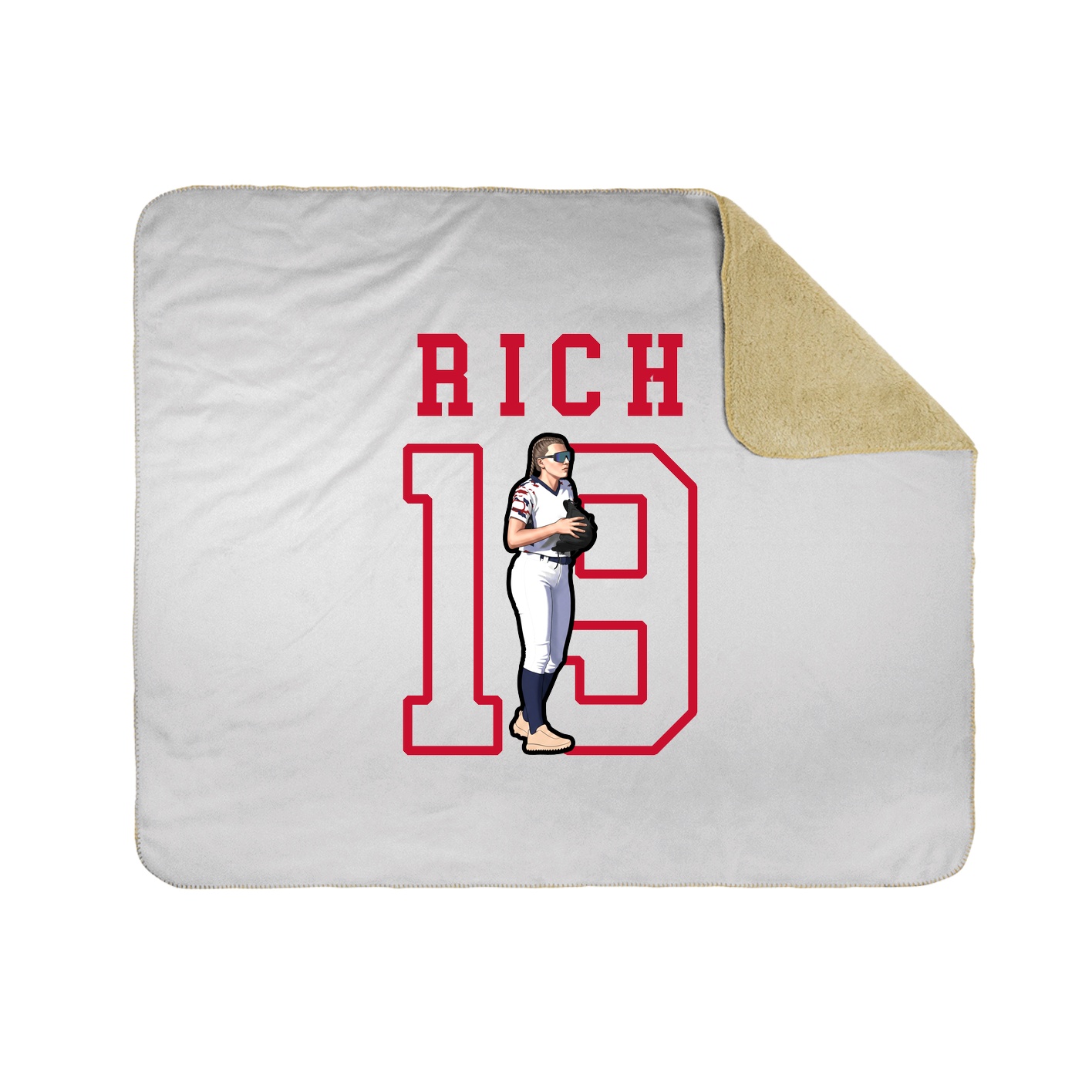 Throw Blanket — Shirsey in White