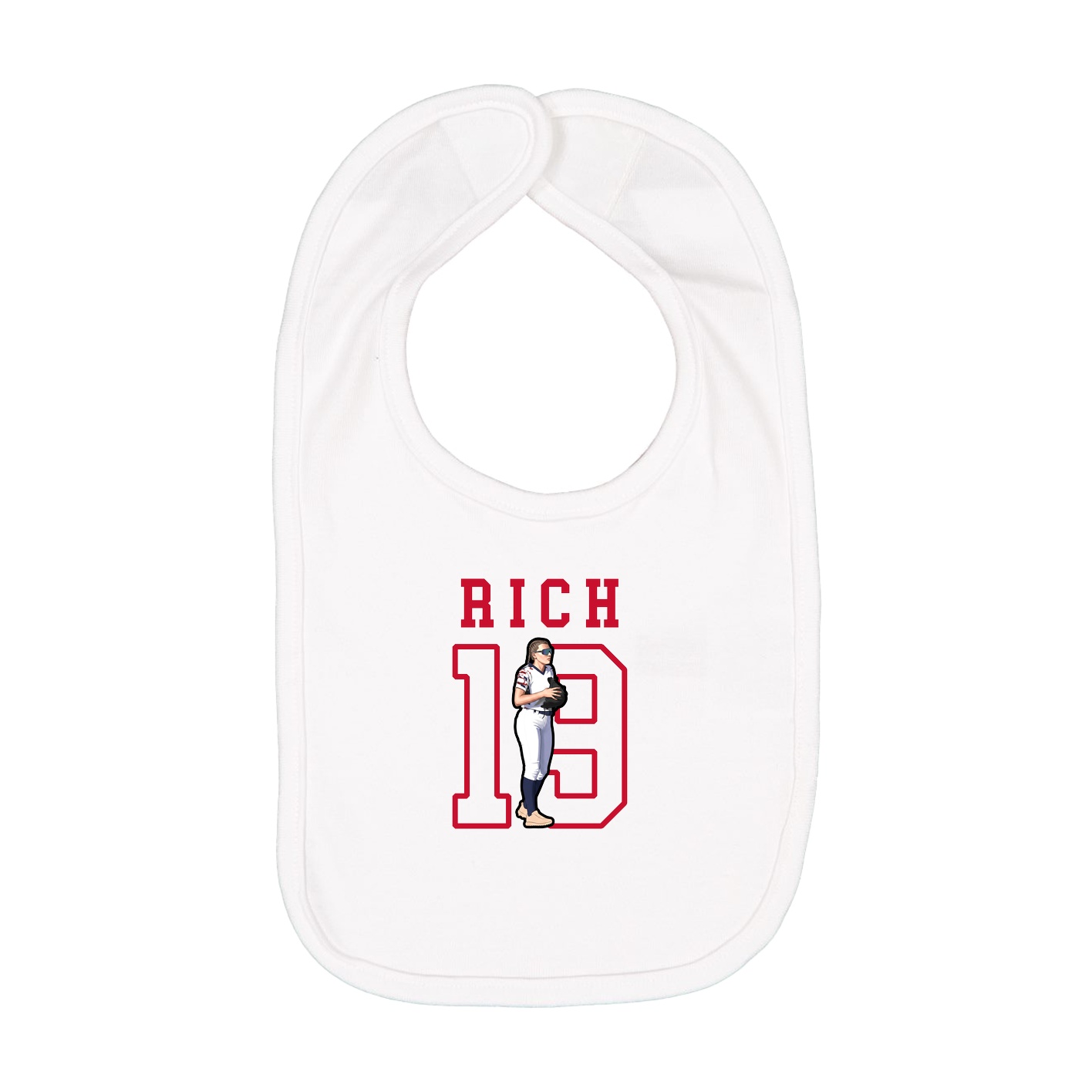 Infant Bib — Shirsey in White