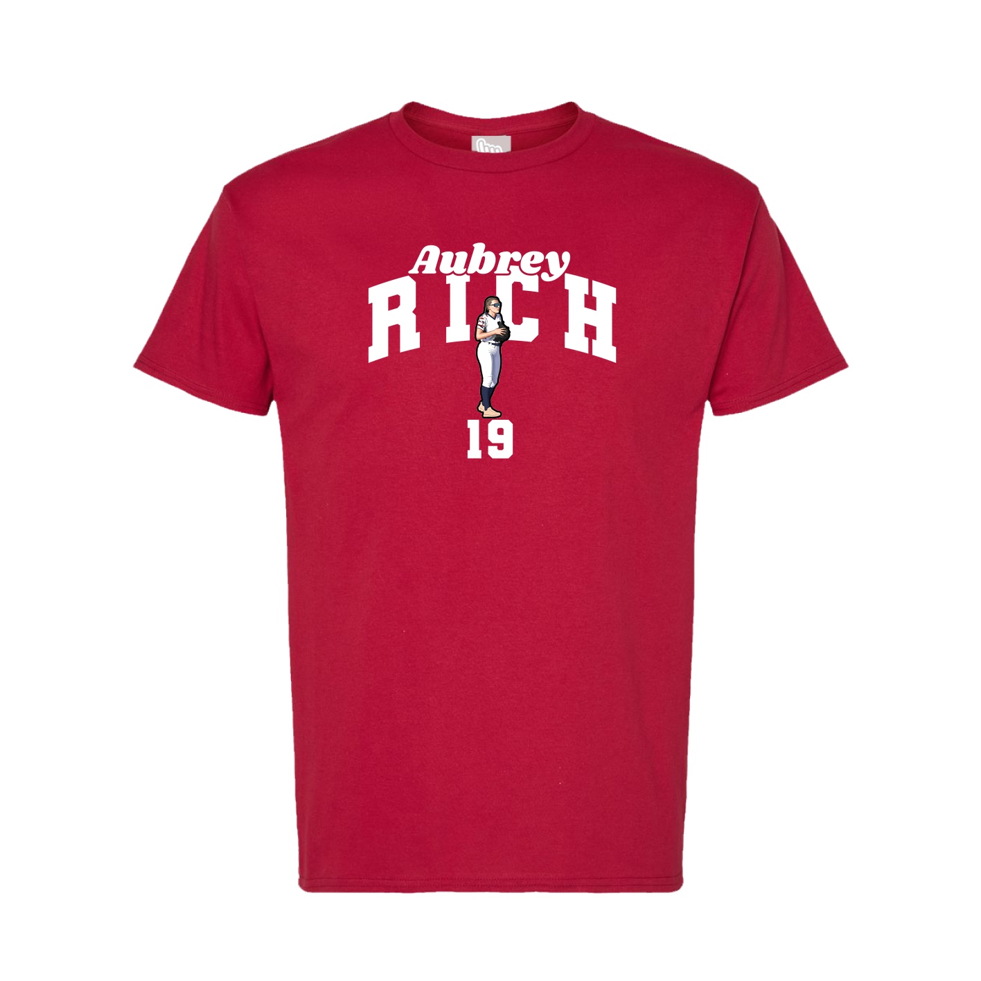 Tee — Signature Arch in Crimson