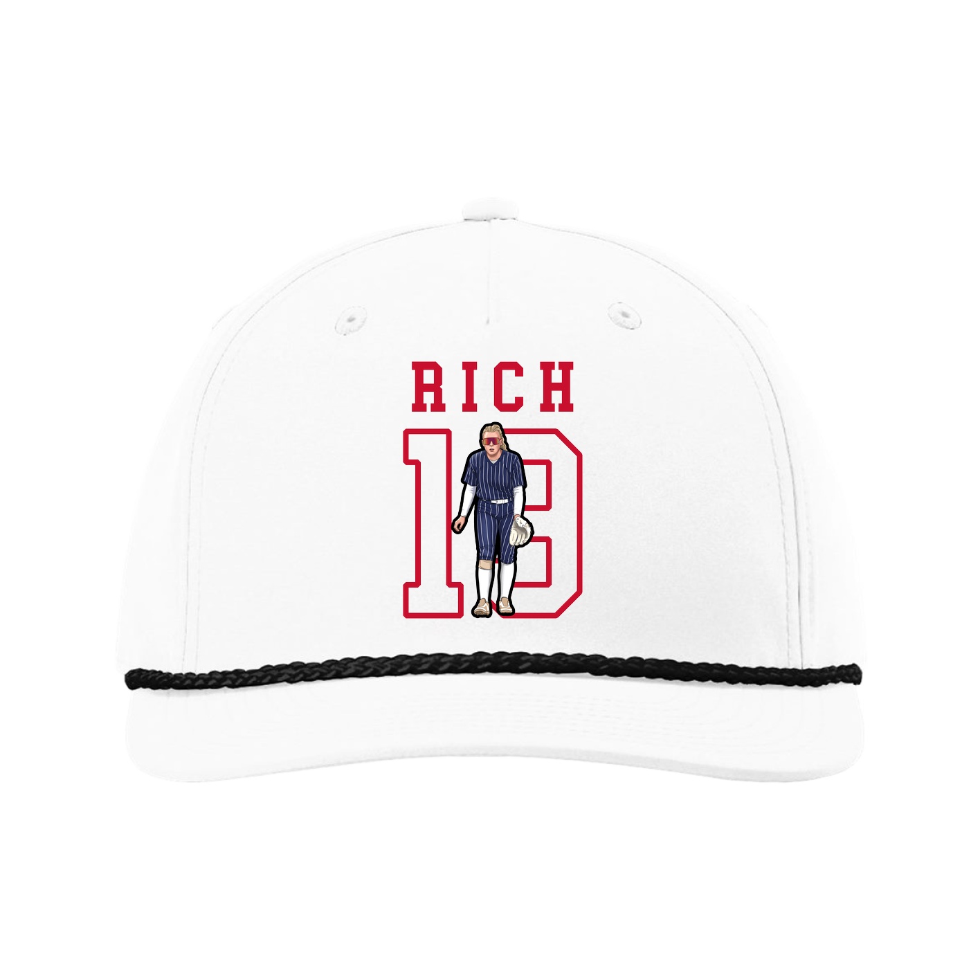 Five-Panel Classic Rope Cap — Shirsey in White