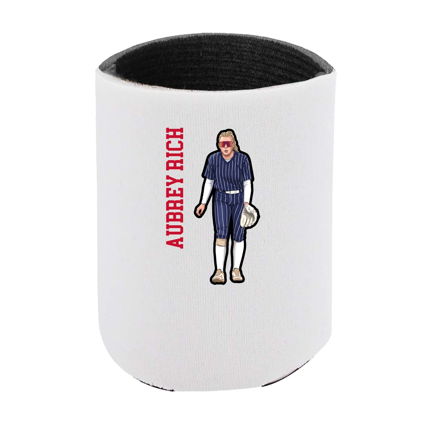 Can Holder — Name Vertical in White