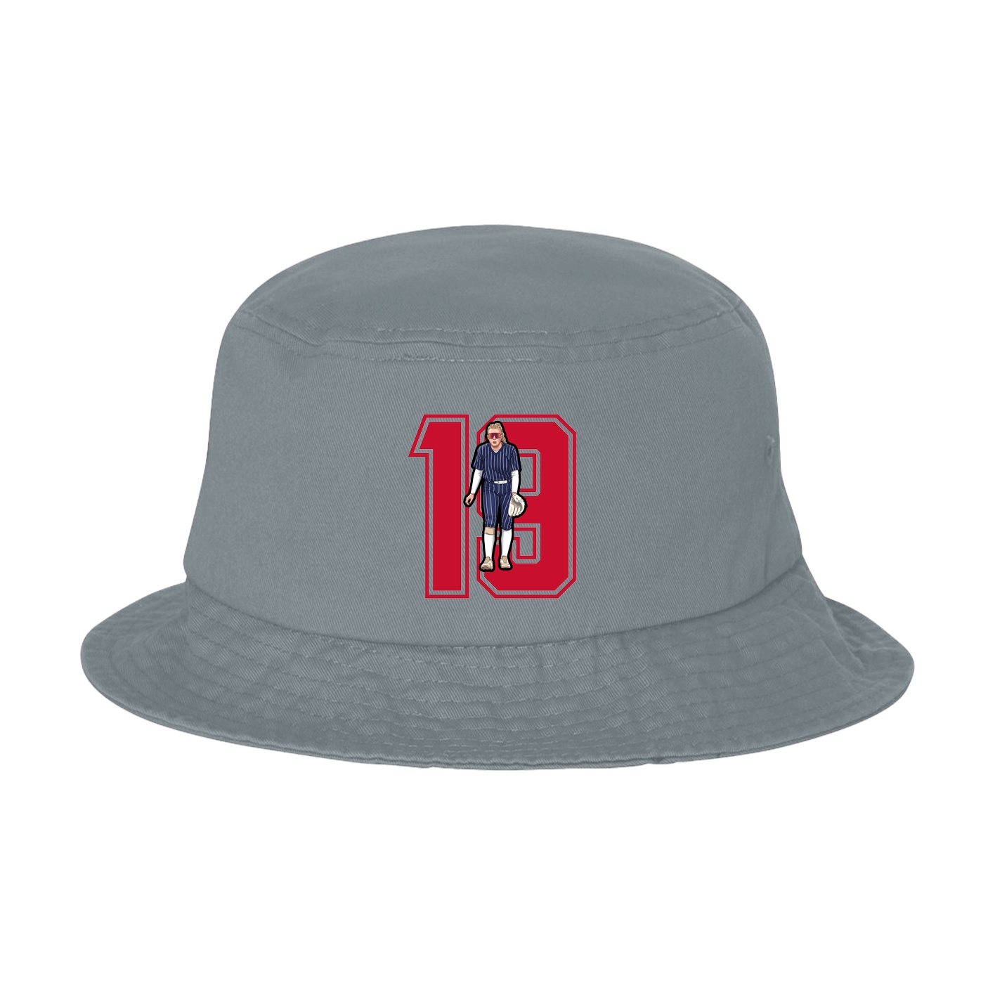 Bucket Cap — Number in Grey