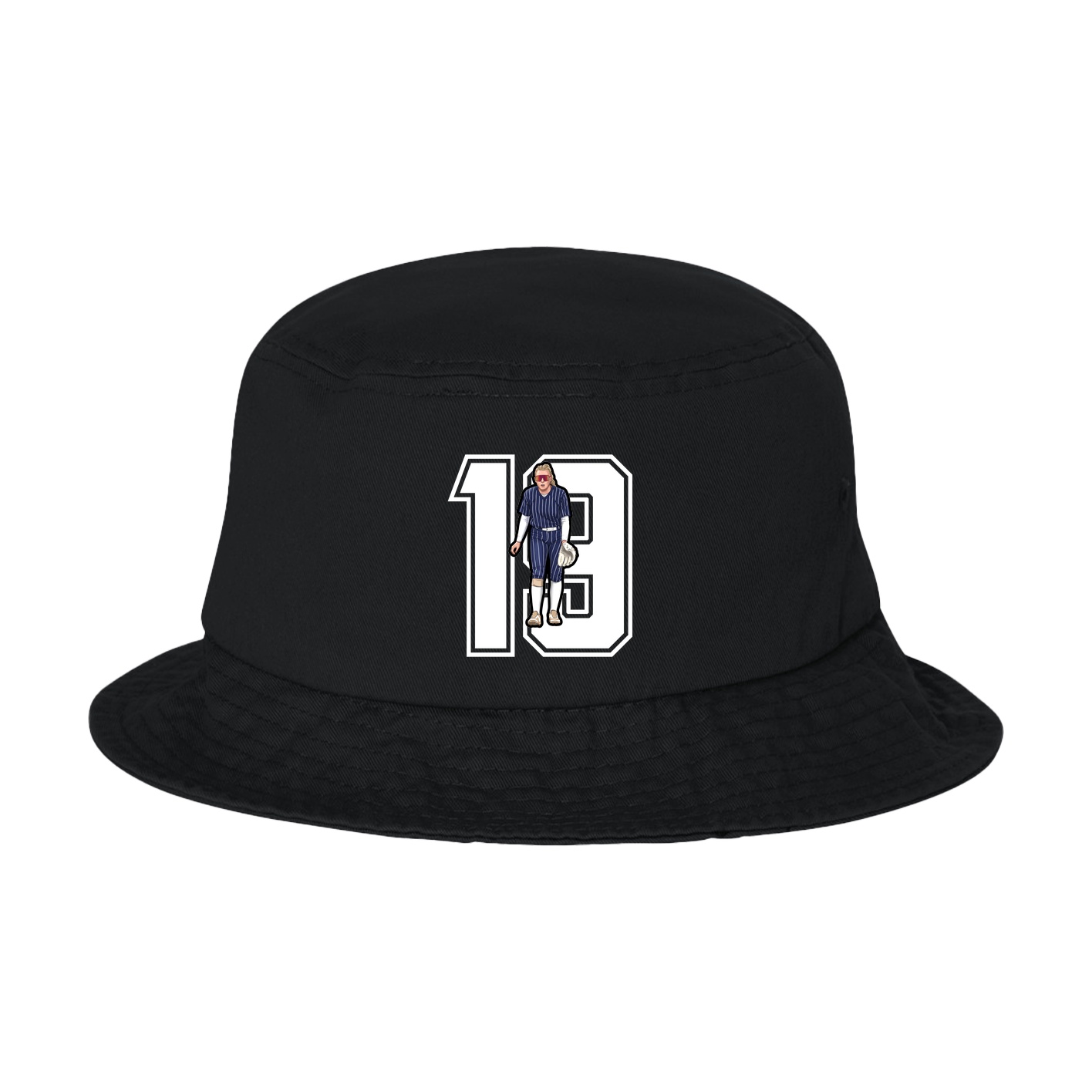 Bucket Cap — Number in Black