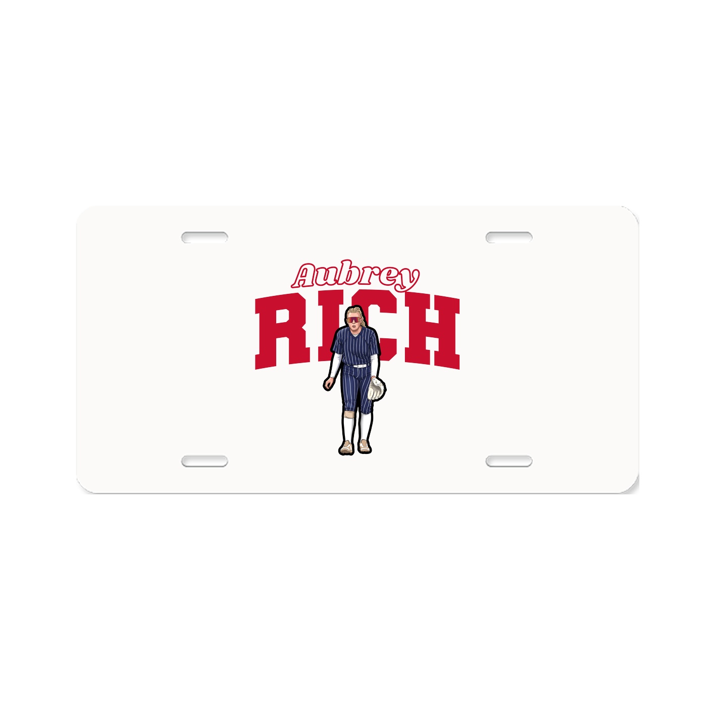 License Plate — Name Arch in Classic
