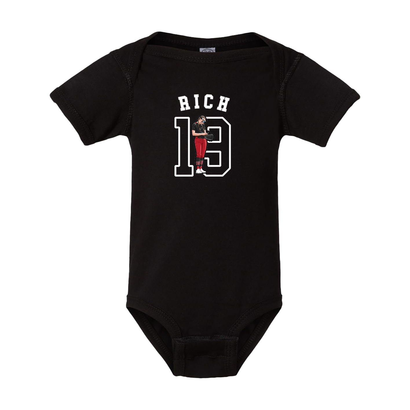 Baby Onesie — Shirsey Arch in Black
