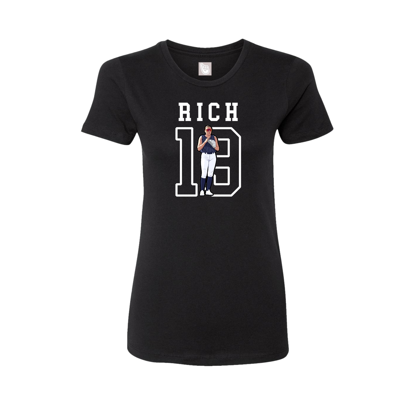 Fitted Women's Tee — Shirsey in Black