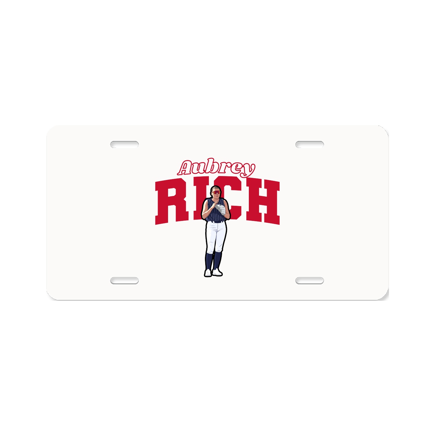 License Plate — Name Arch in Classic