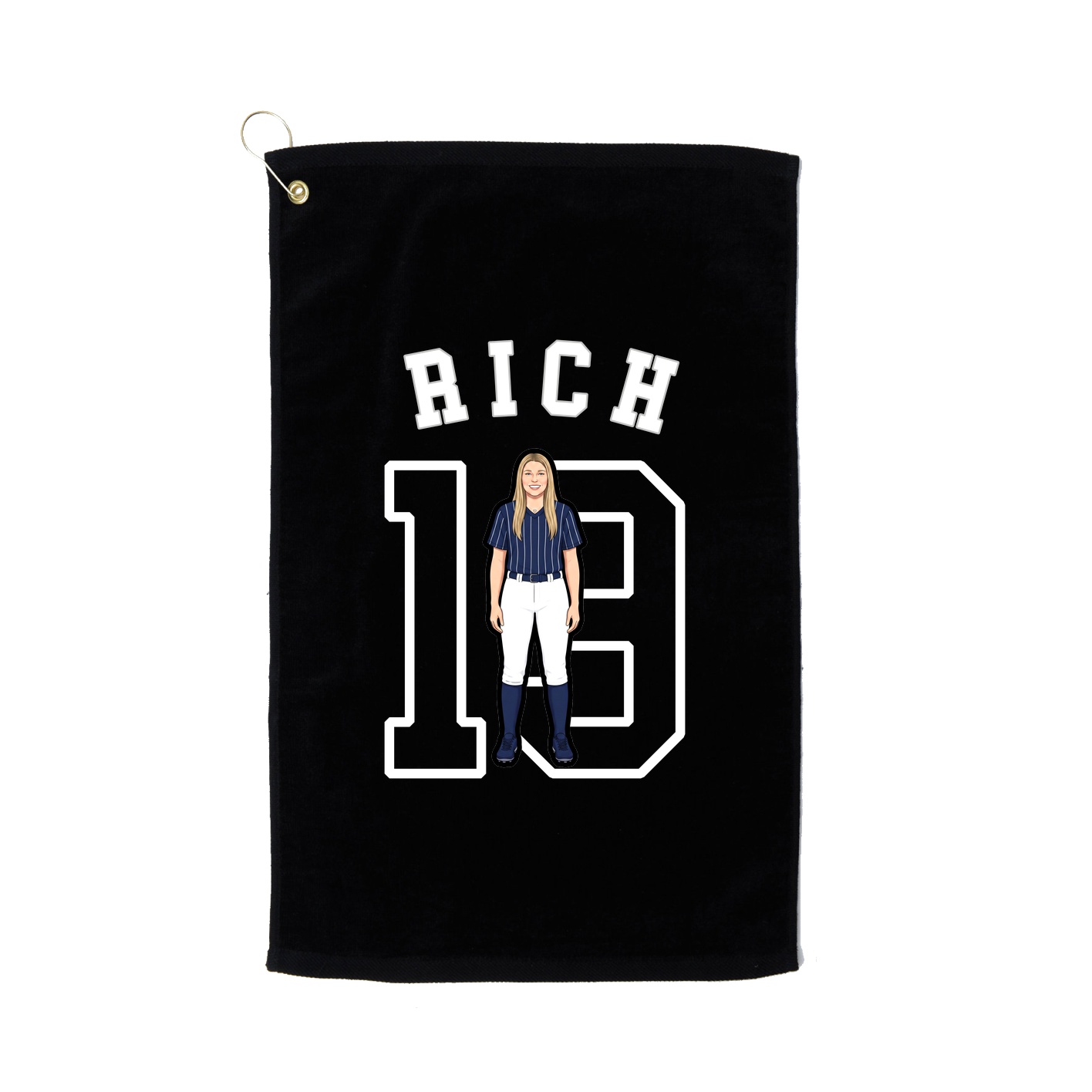 Golf Towel — Shirsey Arch in Black