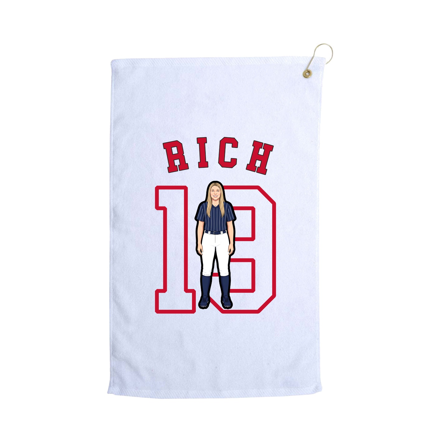 Golf Towel — Shirsey Arch in White