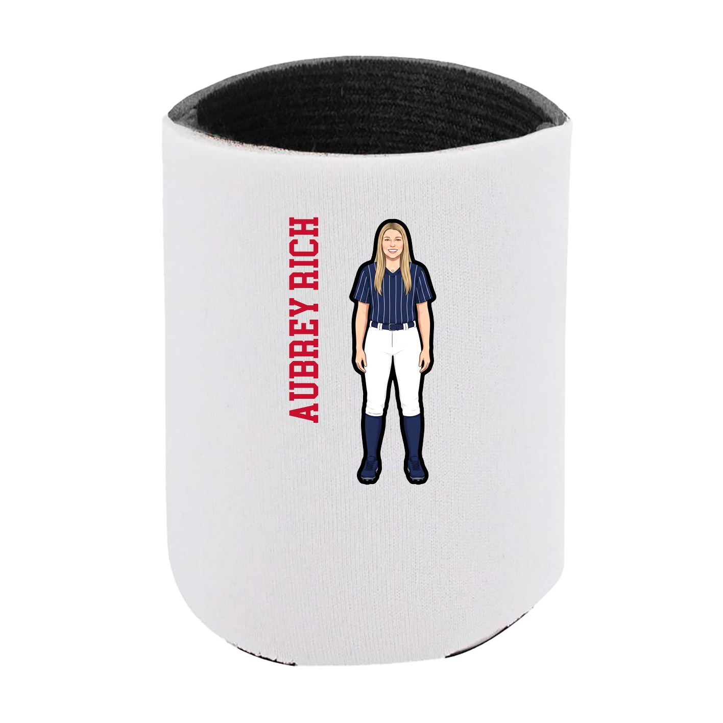 Can Holder — Name Vertical in White