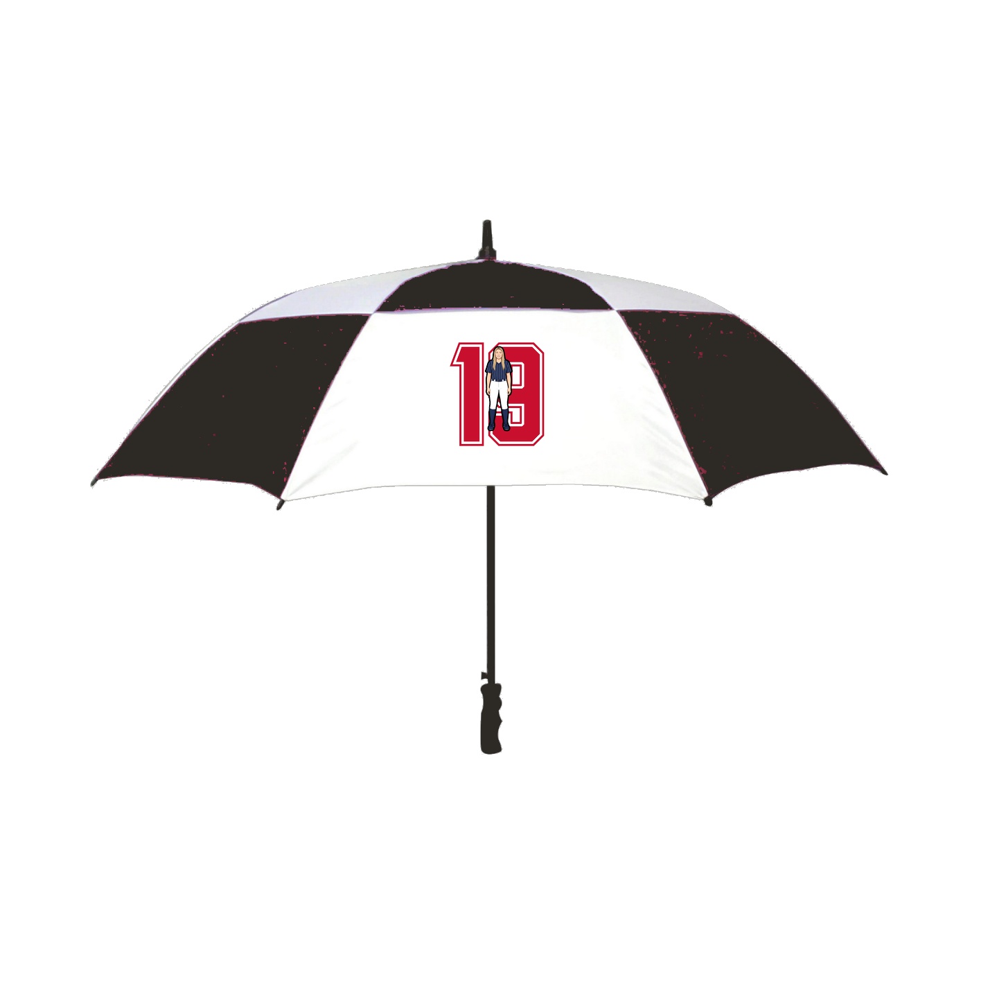 Golf Umbrella — Number in Black