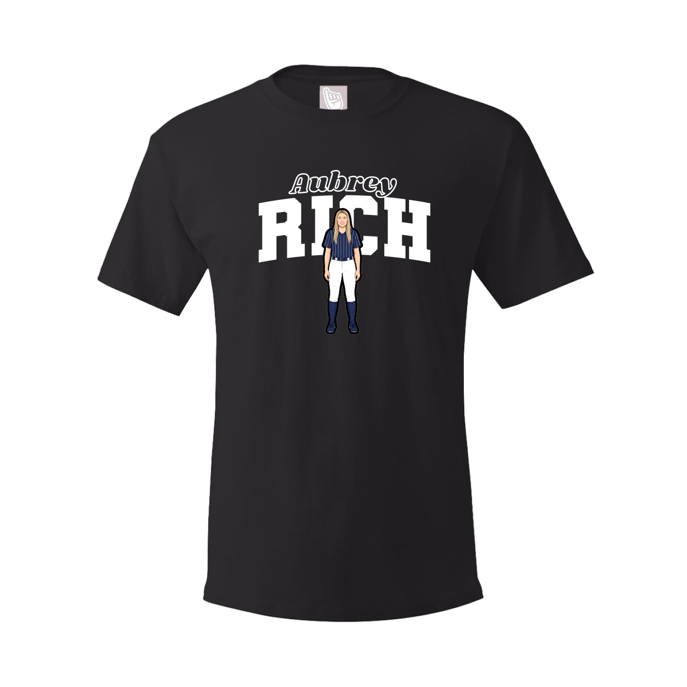 Youth Tee — Name Arch in Black