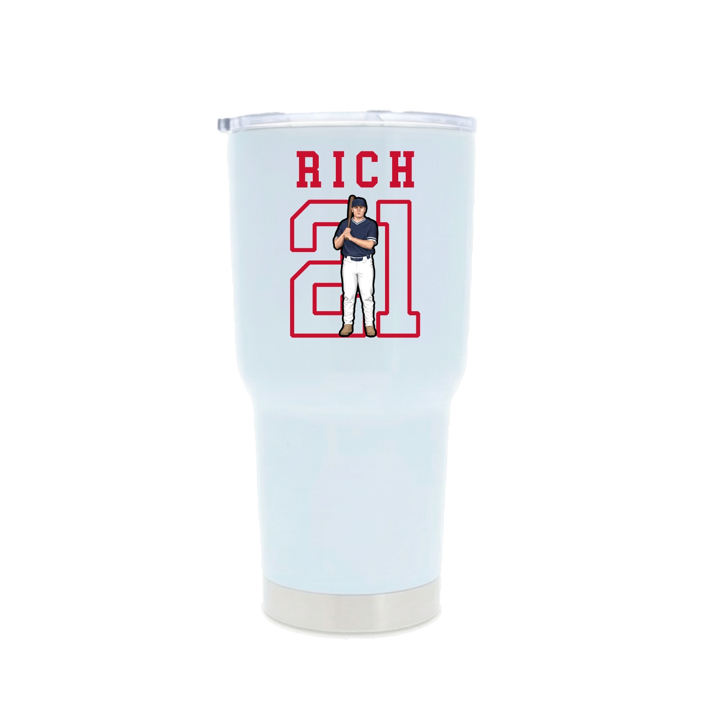 30oz Stainless Steel Tumbler — Shirsey in White