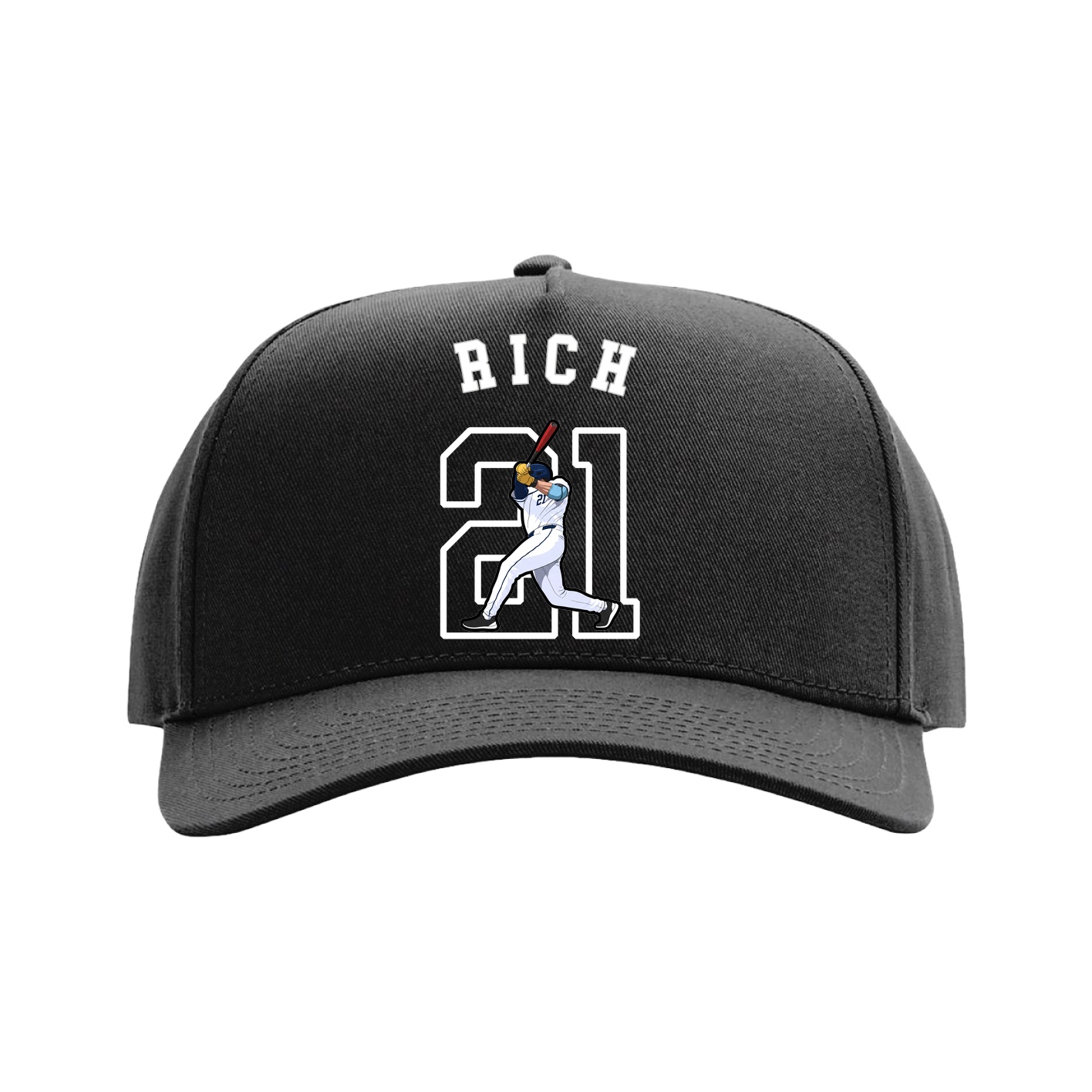 Full Fabric Five-Panel Champ Cap