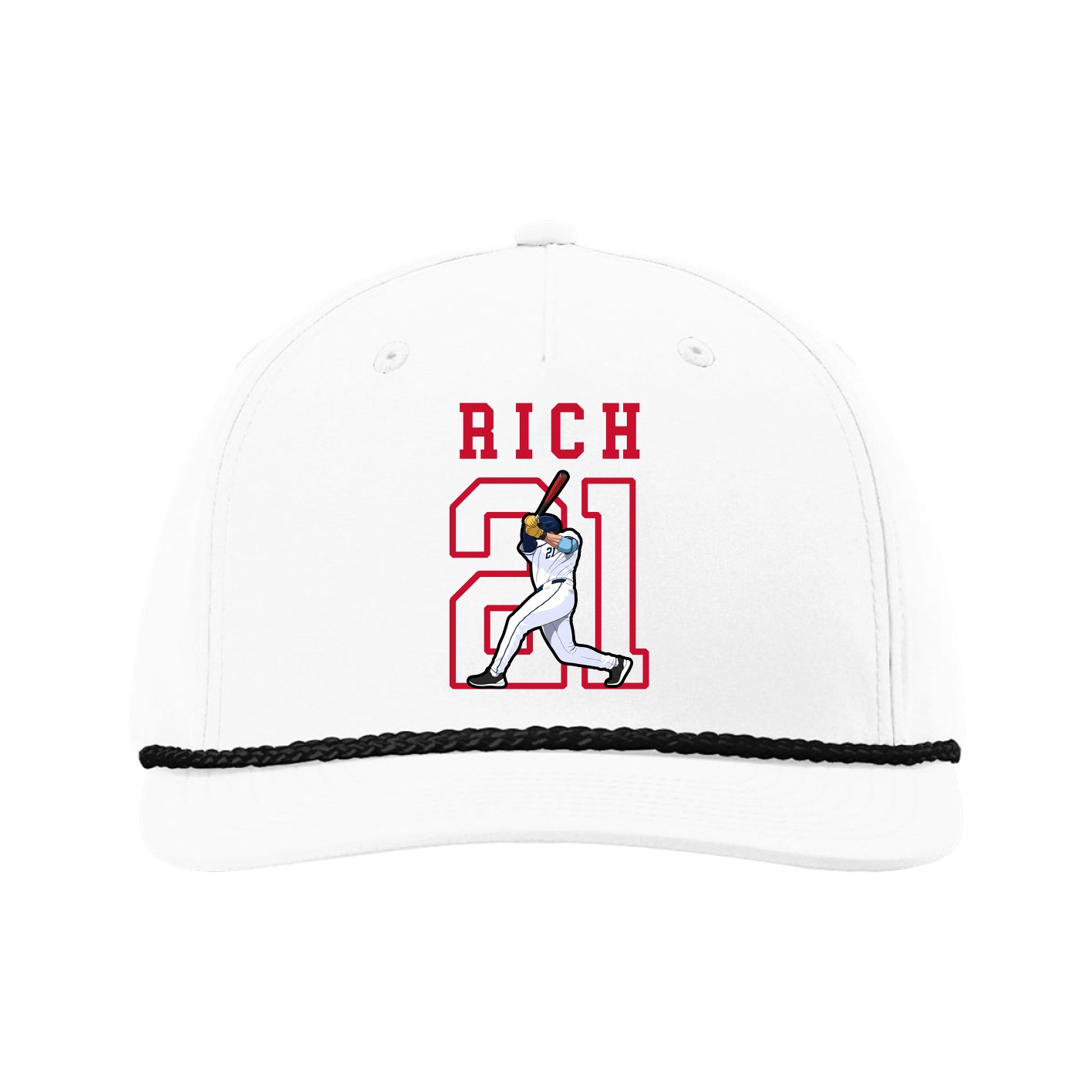 Five-Panel Classic Rope Cap — Shirsey in White