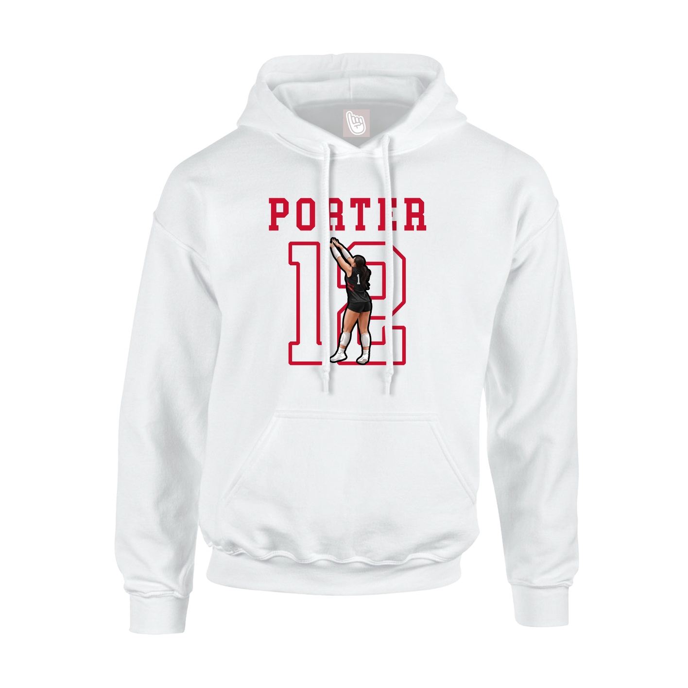 Hoodie — Shirsey in White