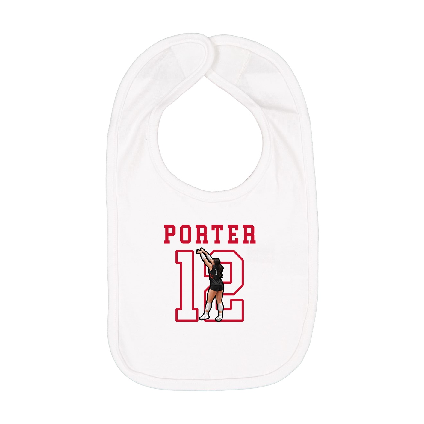 Infant Bib — Shirsey in White