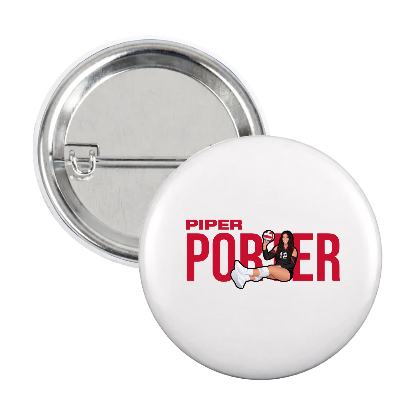 Game Day Button — Player Name in White