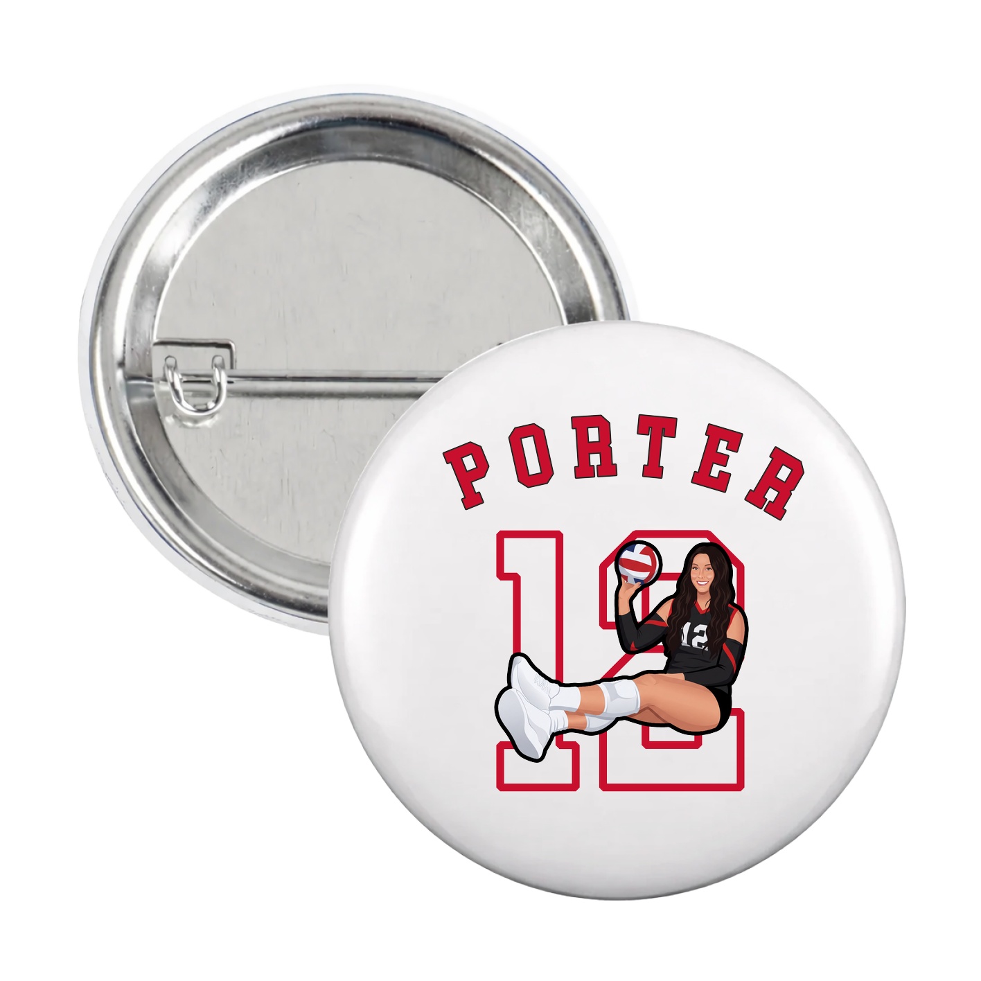 Game Day Button — Shirsey Arch in White