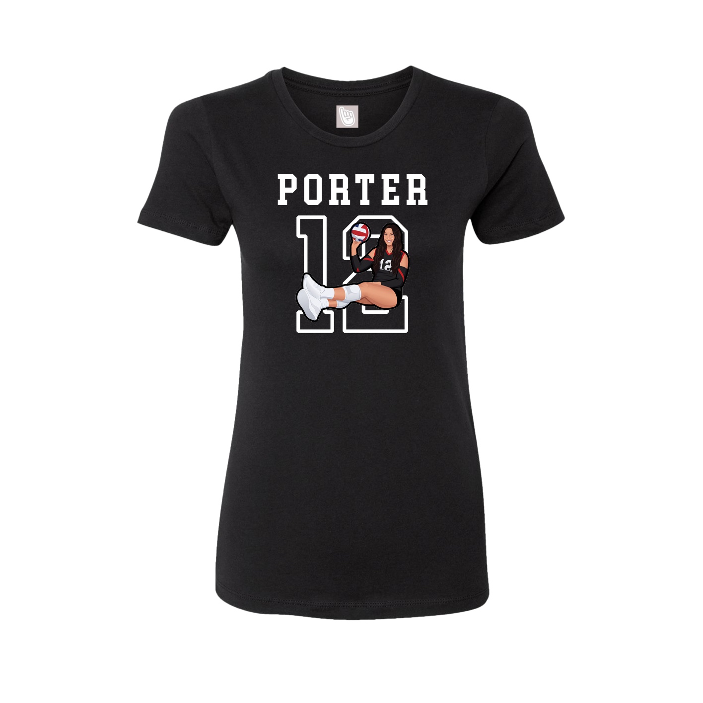 Fitted Women's Tee — Shirsey in Black