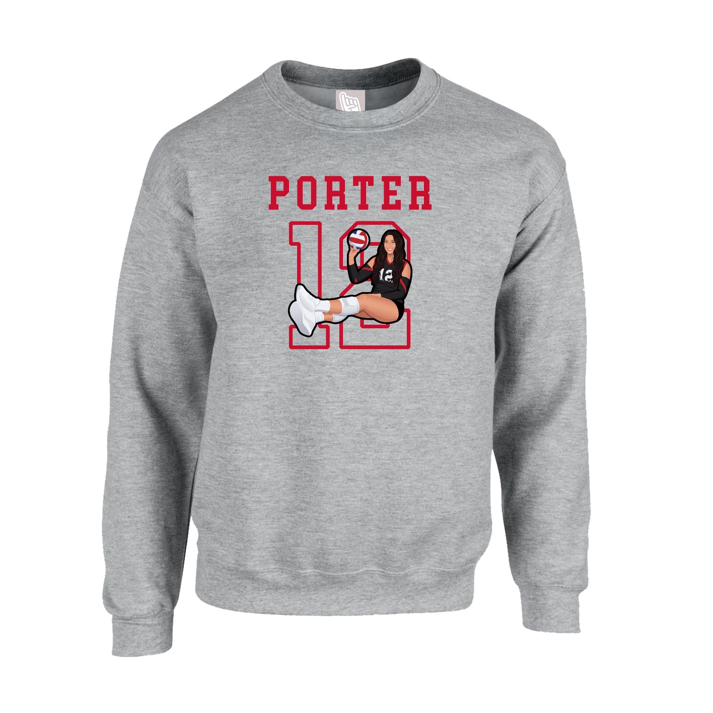Fleece Crew — Shirsey in Grey