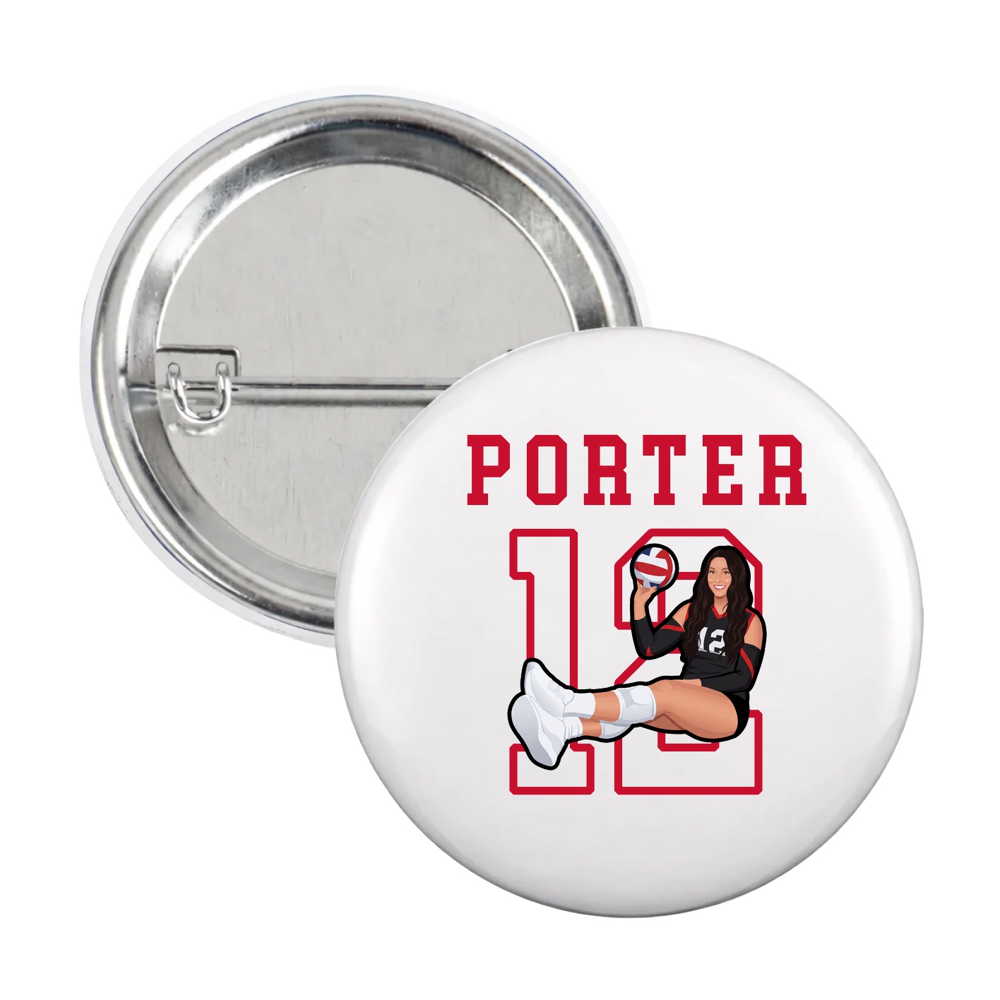 Game Day Button — Shirsey in White