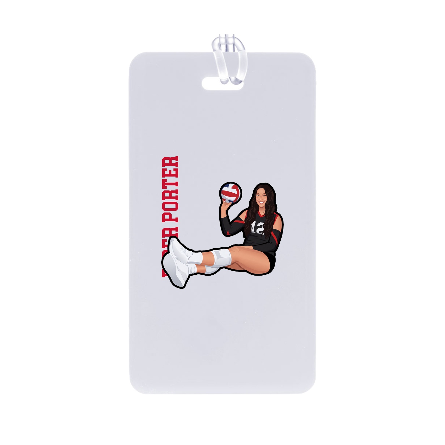 Bag Tag — Name Vertical in Classic