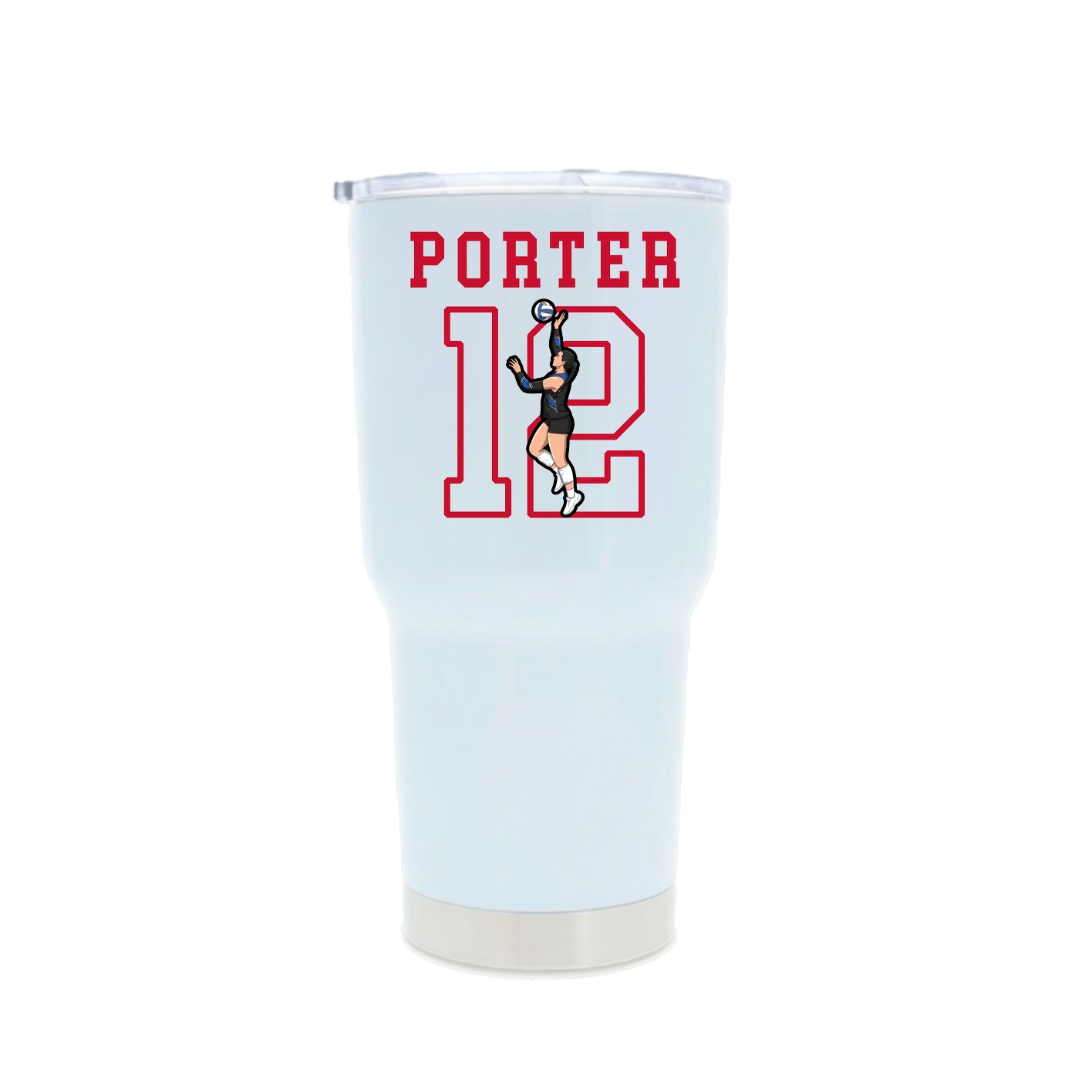 30oz Stainless Steel Tumbler — Shirsey in White