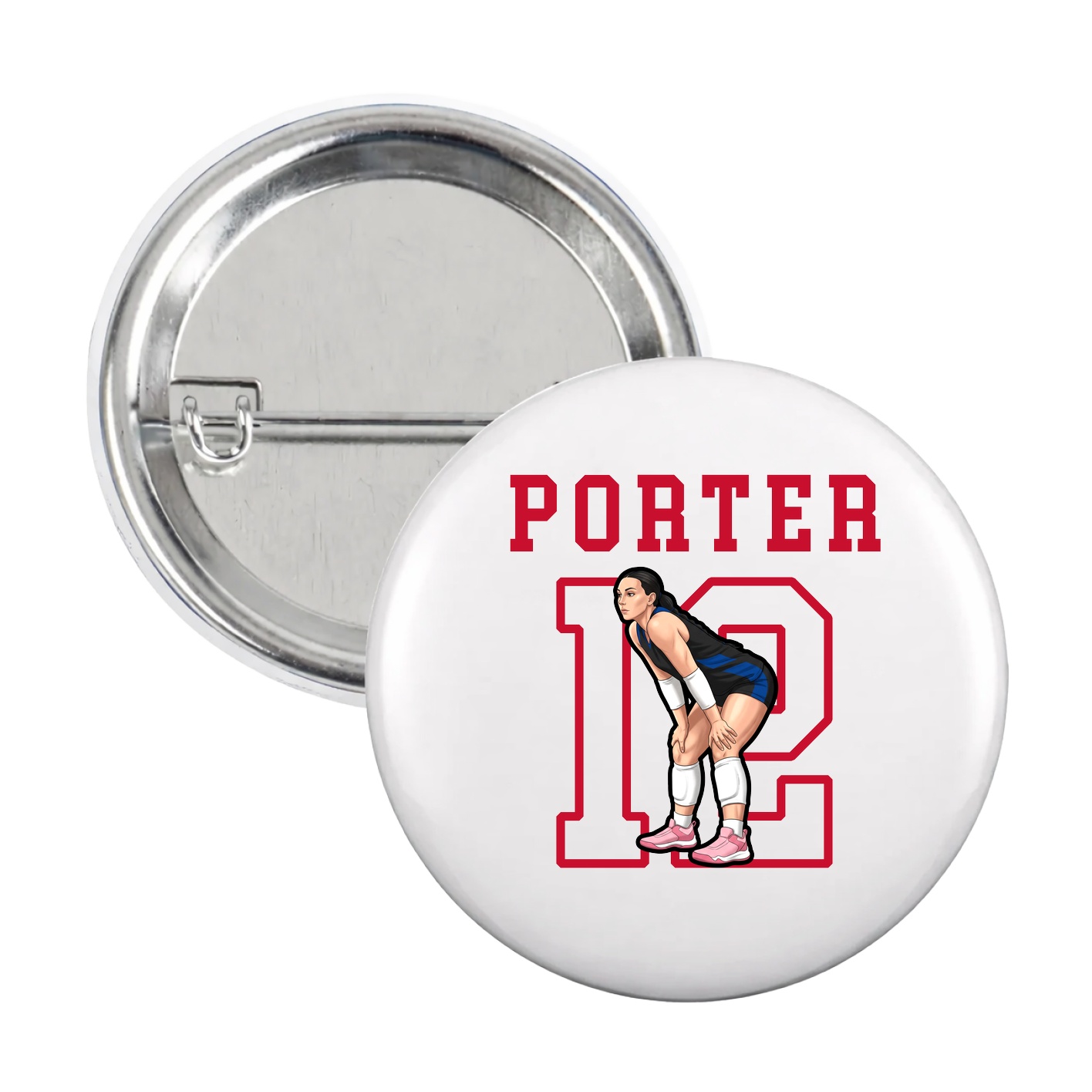 Game Day Button — Shirsey in White