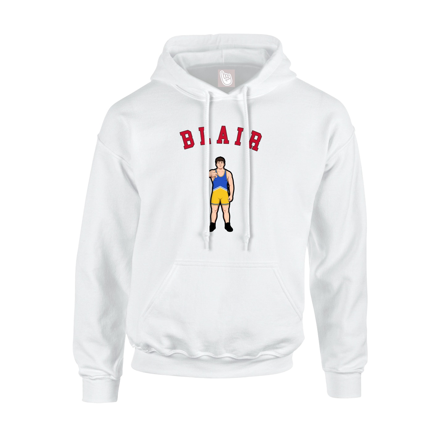 Youth Hoodie — Shirsey Arch in White