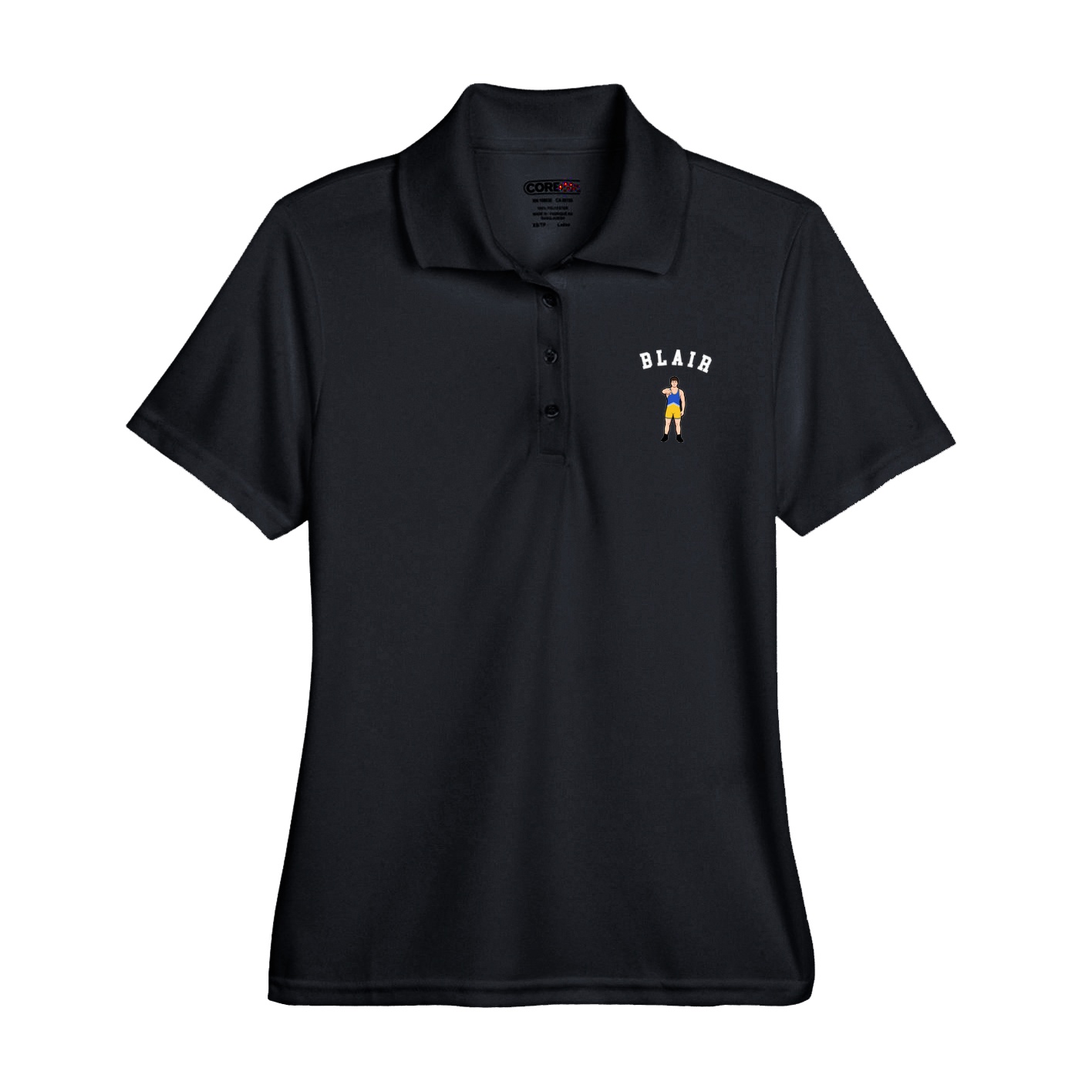 Womens Performance Polo — Shirsey Arch in Black