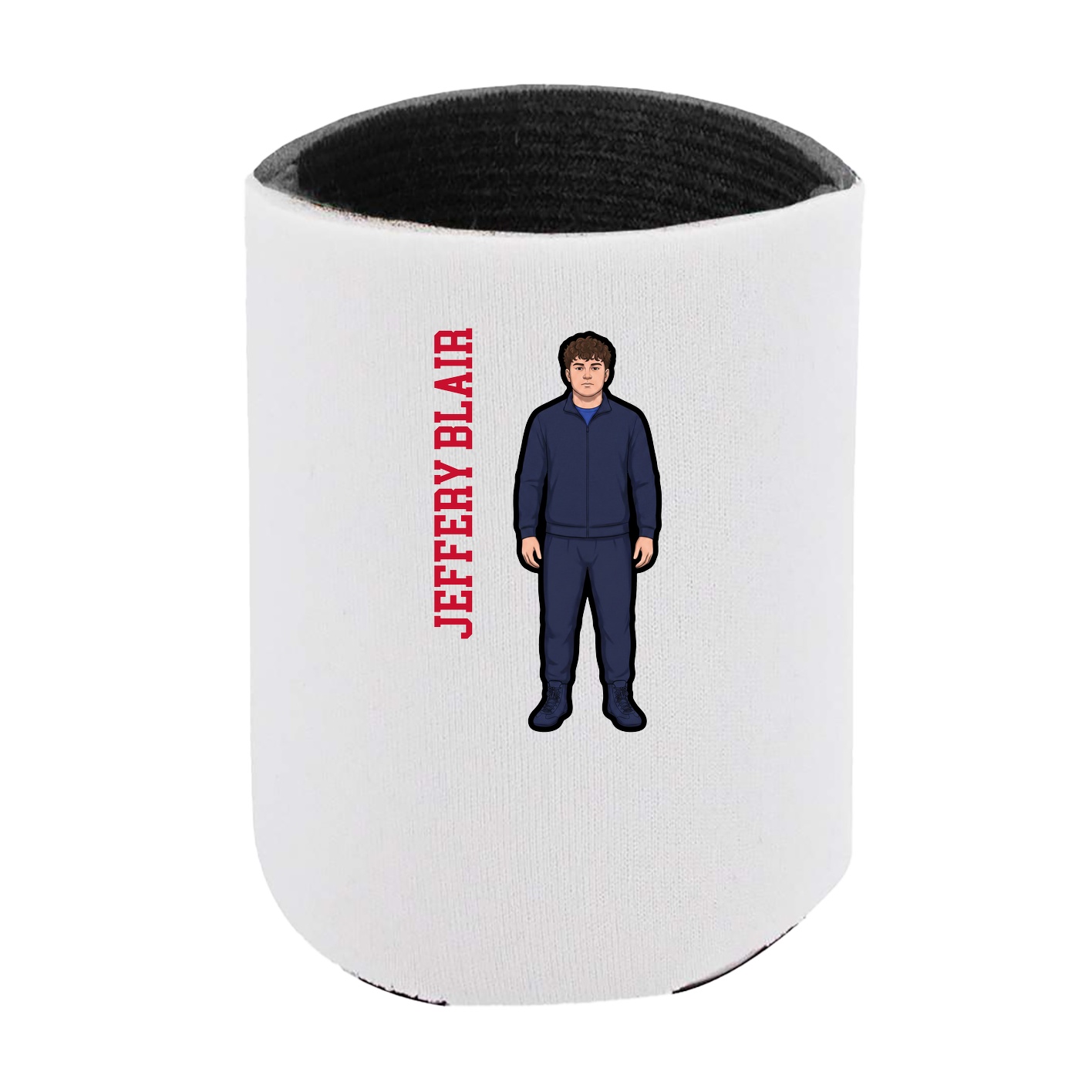 Can Holder — Name Vertical in White