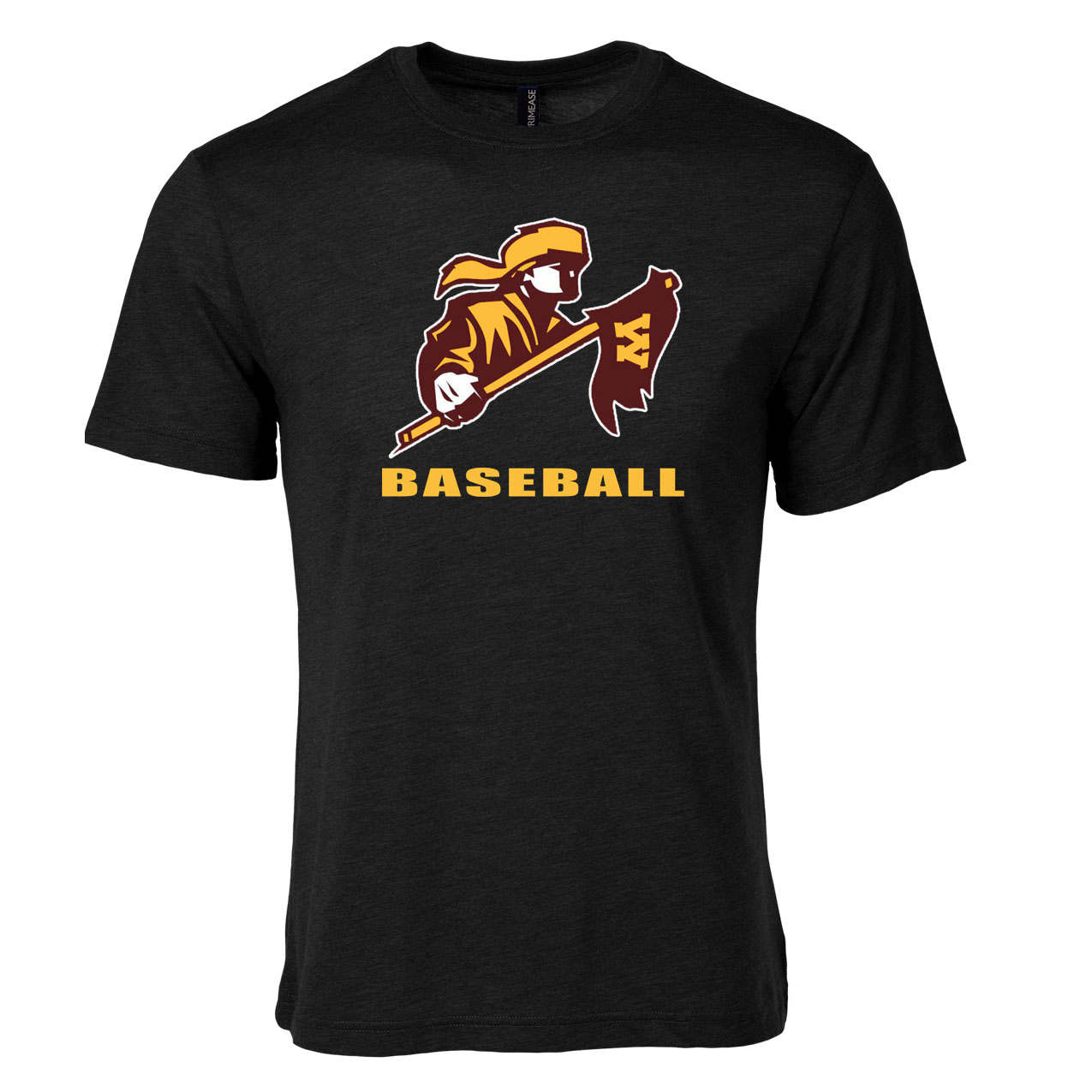 Men's Triblend T-Shirt - Black - Big Logo