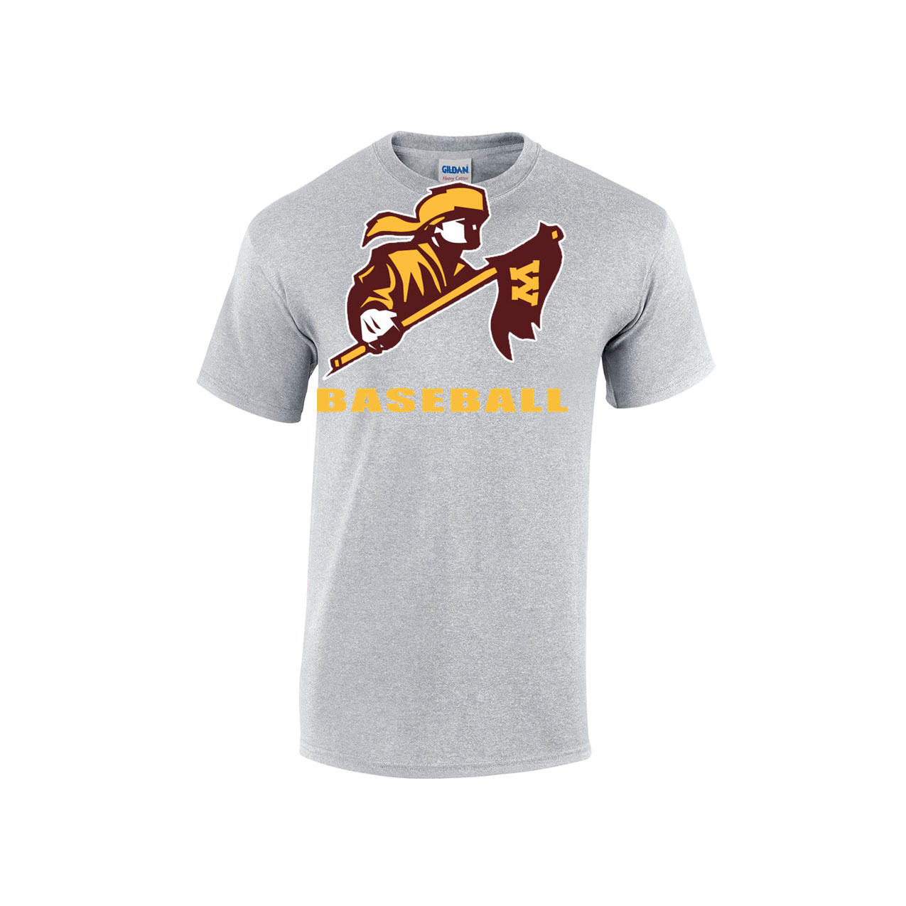 Russell DRI-POWER Tee - Athletic Heather - Big Logo