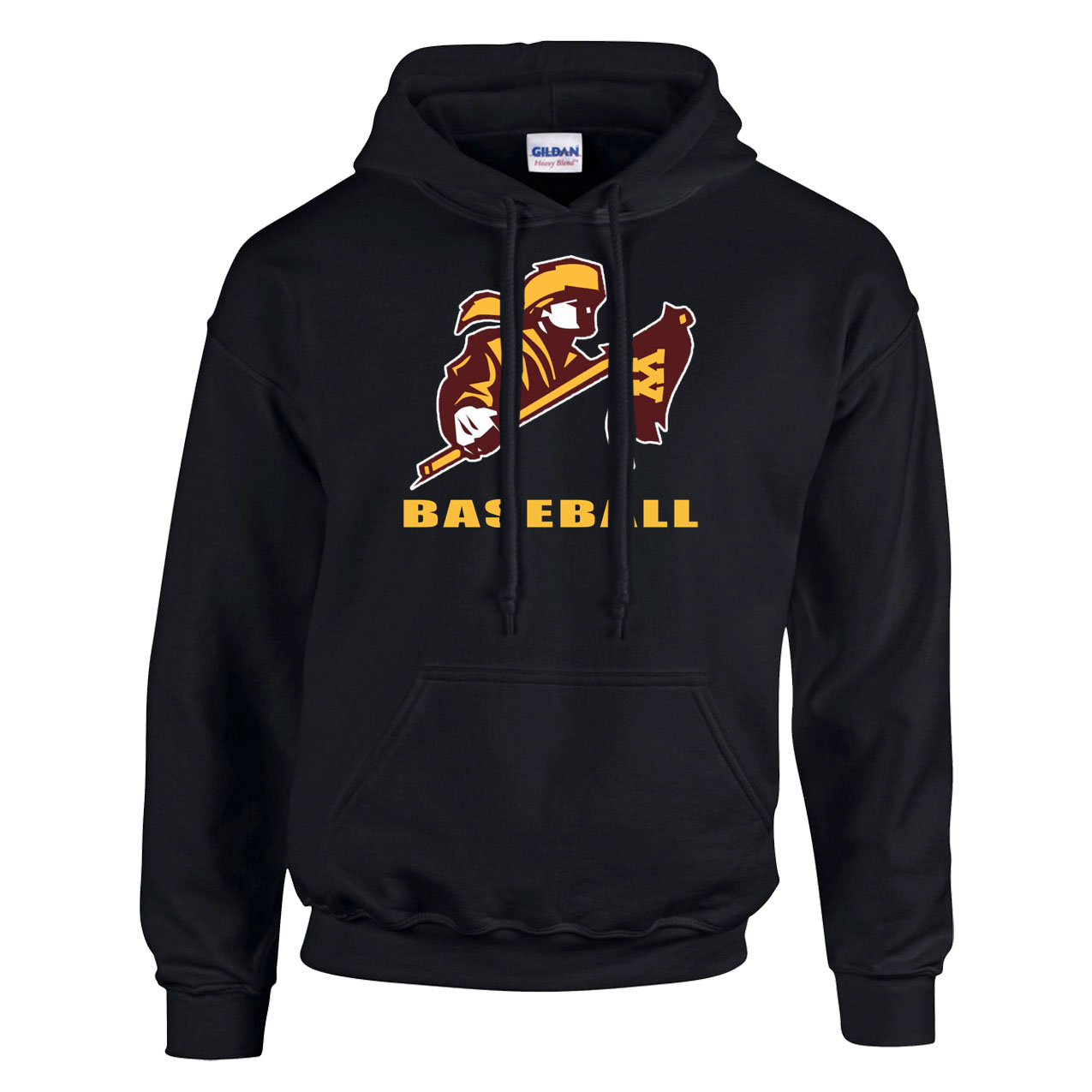 Fleece Hoodie - Black - Big Logo