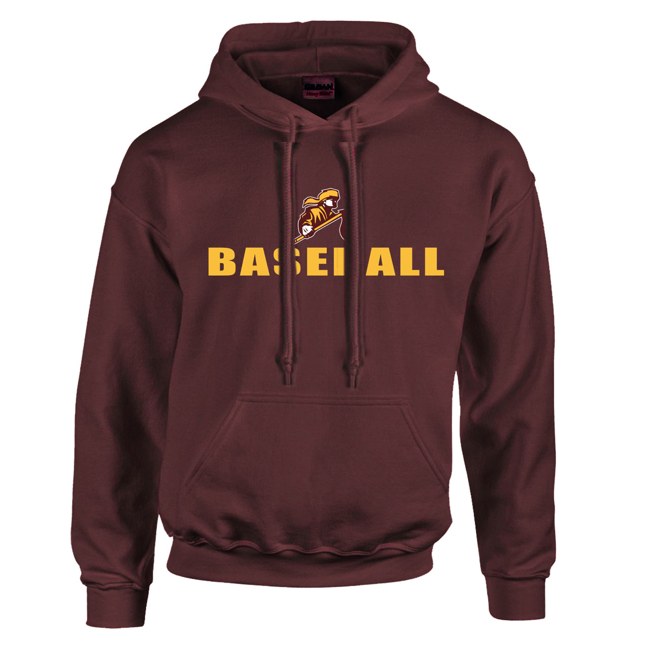 Fleece Hoodie - Maroon - Logo Sport Name