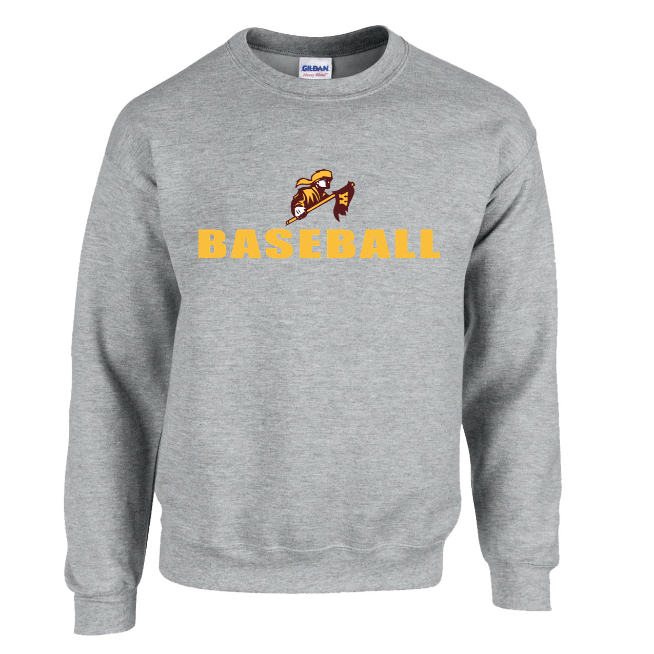 Fleece Crewneck - Sport Grey - Logo Sport Name