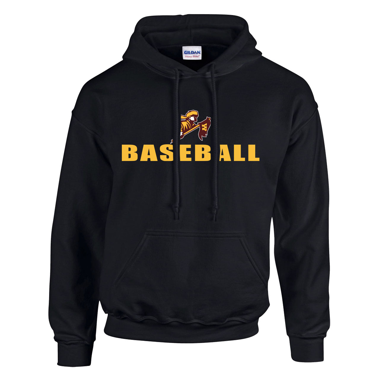 Fleece Hoodie - Black - Logo Sport Name