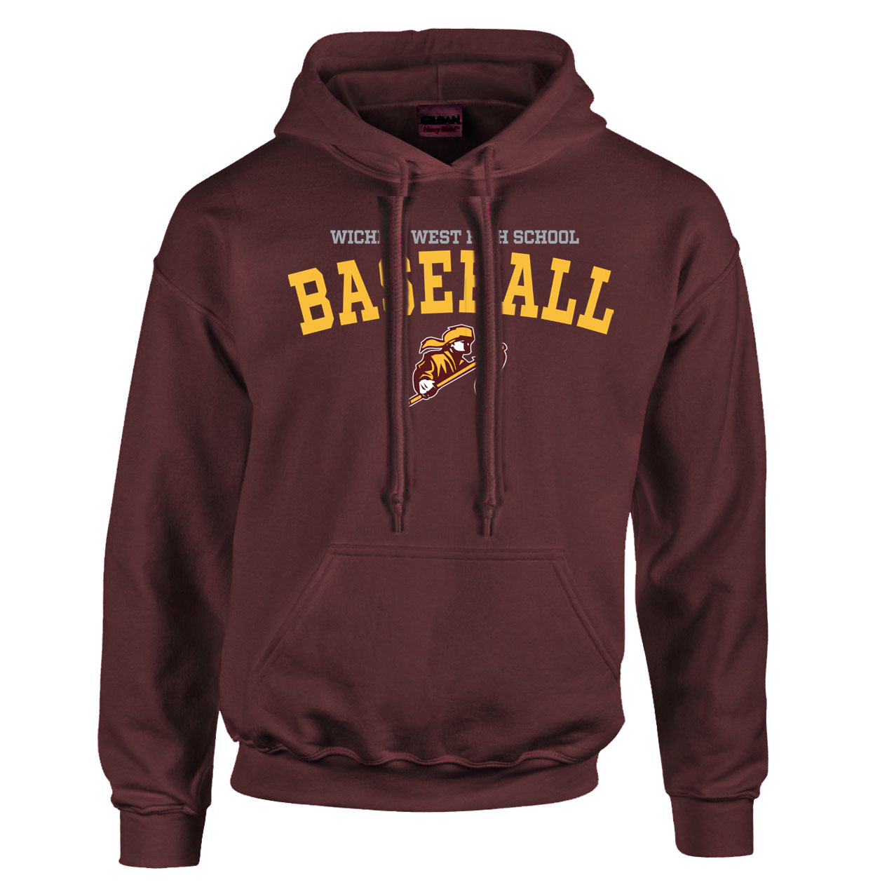 Fleece Hoodie - Maroon - Sport Arch