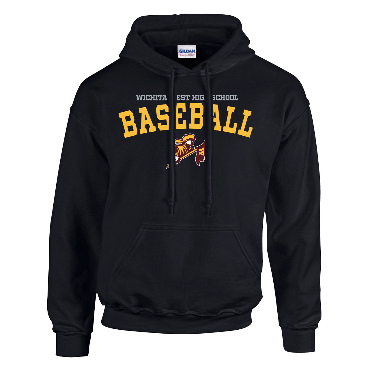 Fleece Hoodie - Black - Sport Arch