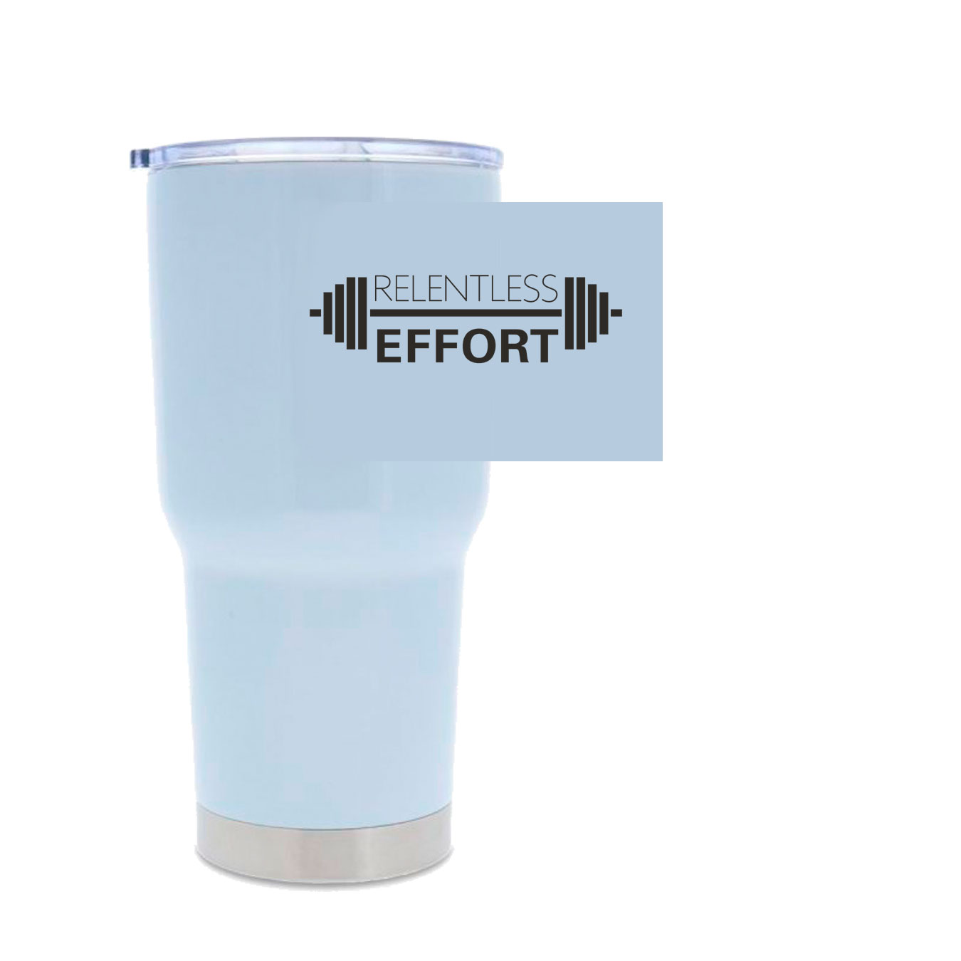 30oz Stainless Steel Tumbler - White