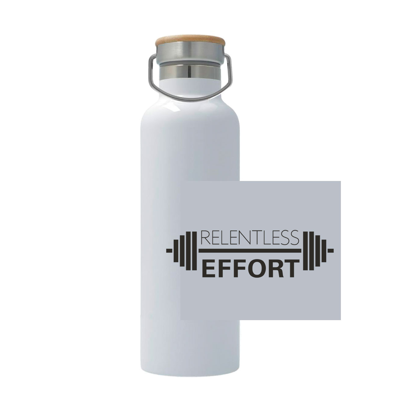 25oz Stainless Steel Thermos - White