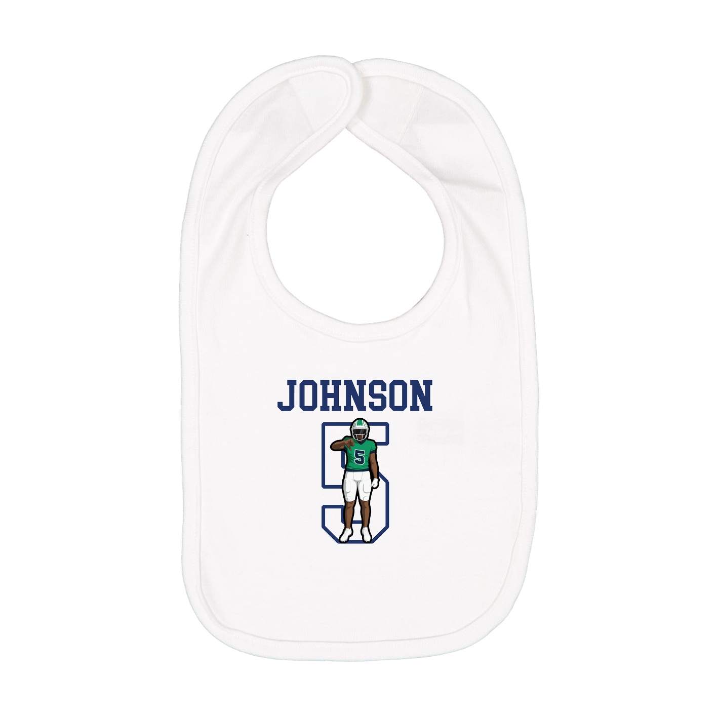 Infant Bib — Shirsey in White